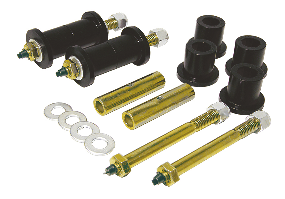Prothane 1-816-BL - 87-96 Jeep YJ Front or Rear Frame Shackle Bushings - Black