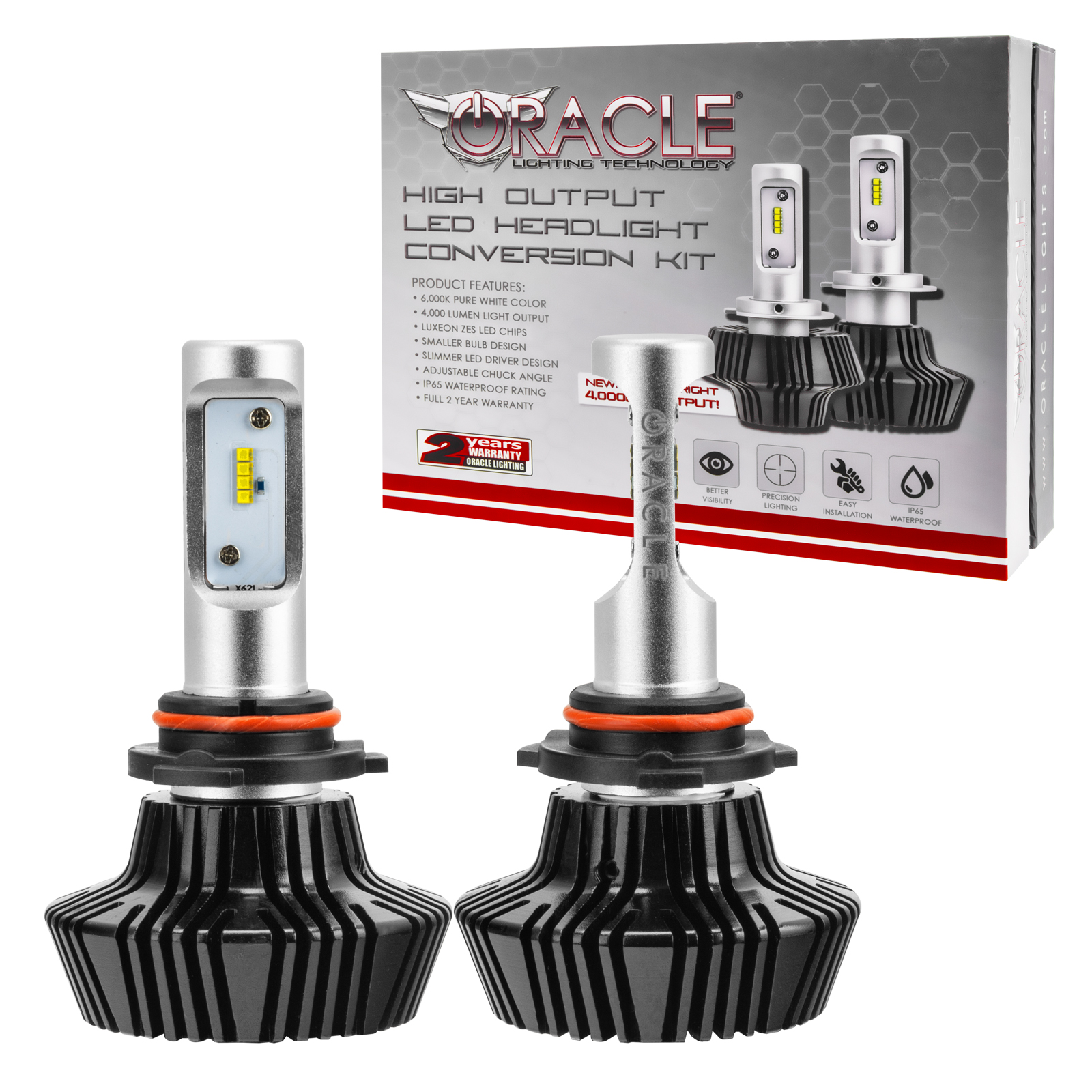 ORACLE Lighting 5240-001 - 9006 4000 Lumen LED Headlight Bulbs (Pair) - 6000K ORACLE Lighting 5240-001 - 9006 4000 Lumen LED Headlight Bulbs (Pair) - 6000K