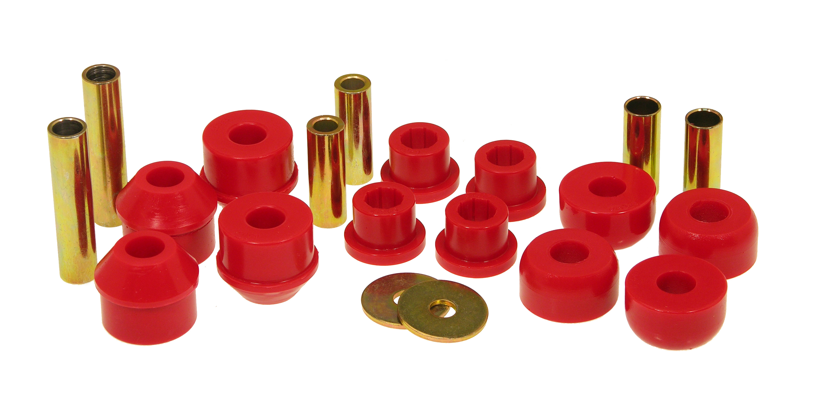 Prothane 18-209 - 91-95 Toyota MR2 Front Control Arm Bushings (w/ Strut Rod Bushings) - Red