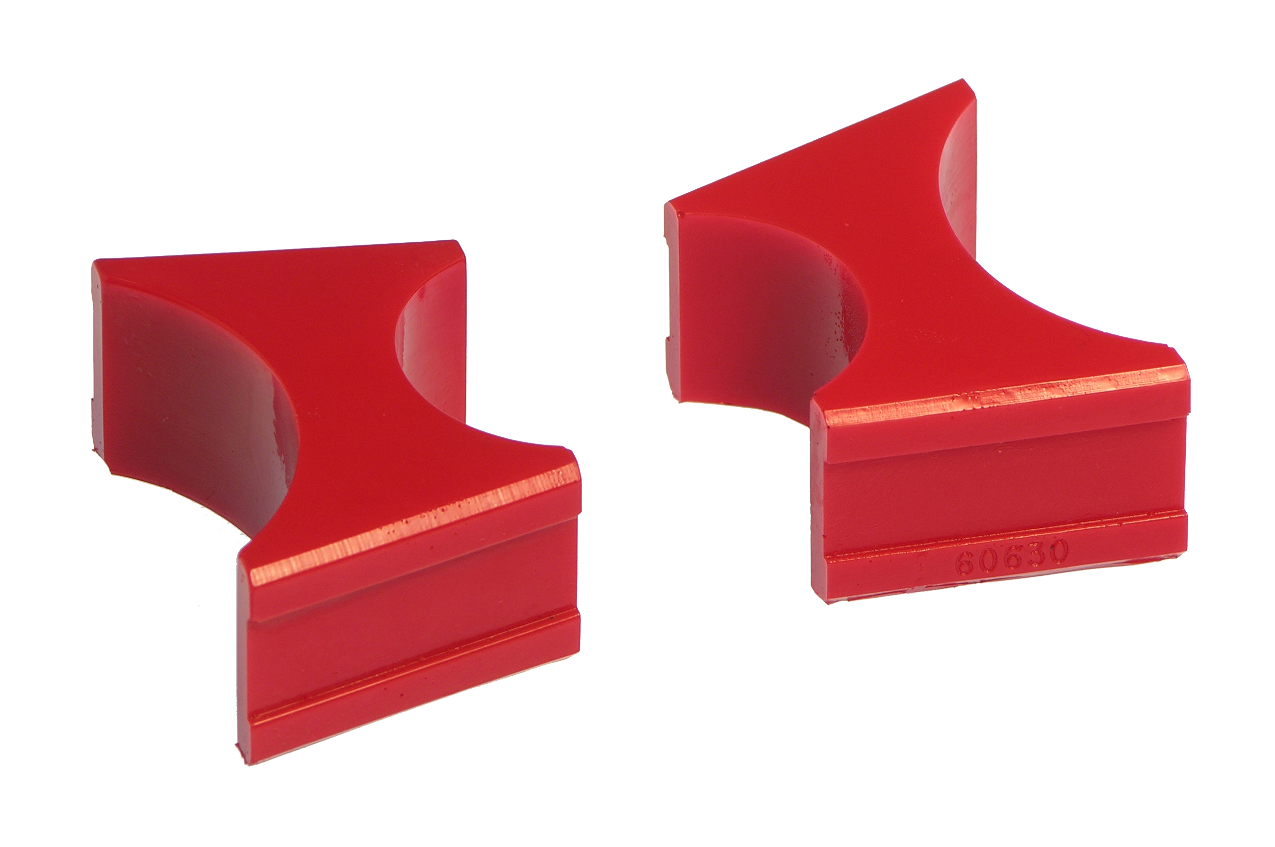 Prothane 19-1719 - Universal Shock Reservoir Mounts - 1.5/2.5 Diameter - Red