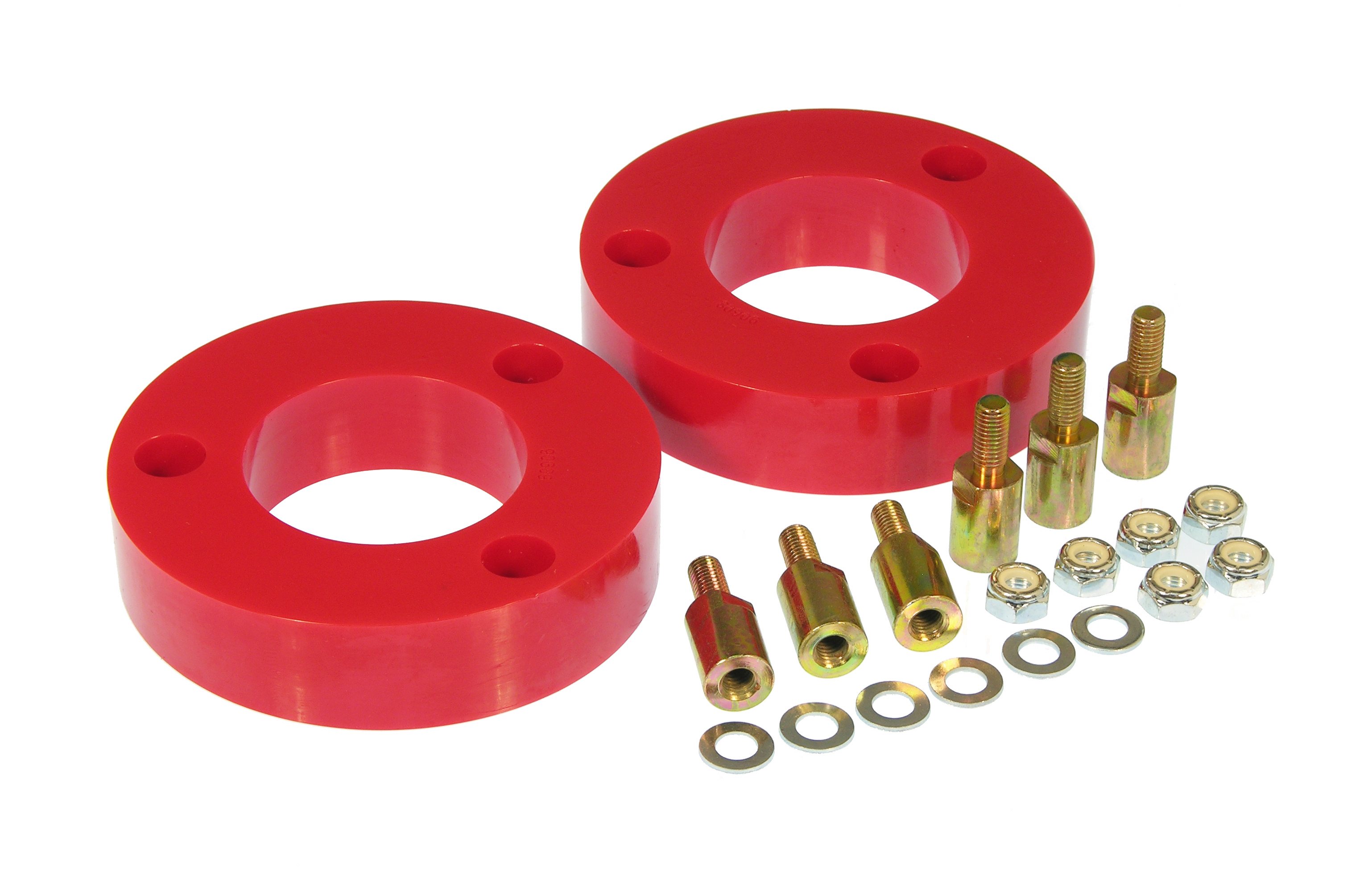 Prothane 6-1713 - 09+ Ford F150 Front Coil Spring 2in Lift Spacer - Red