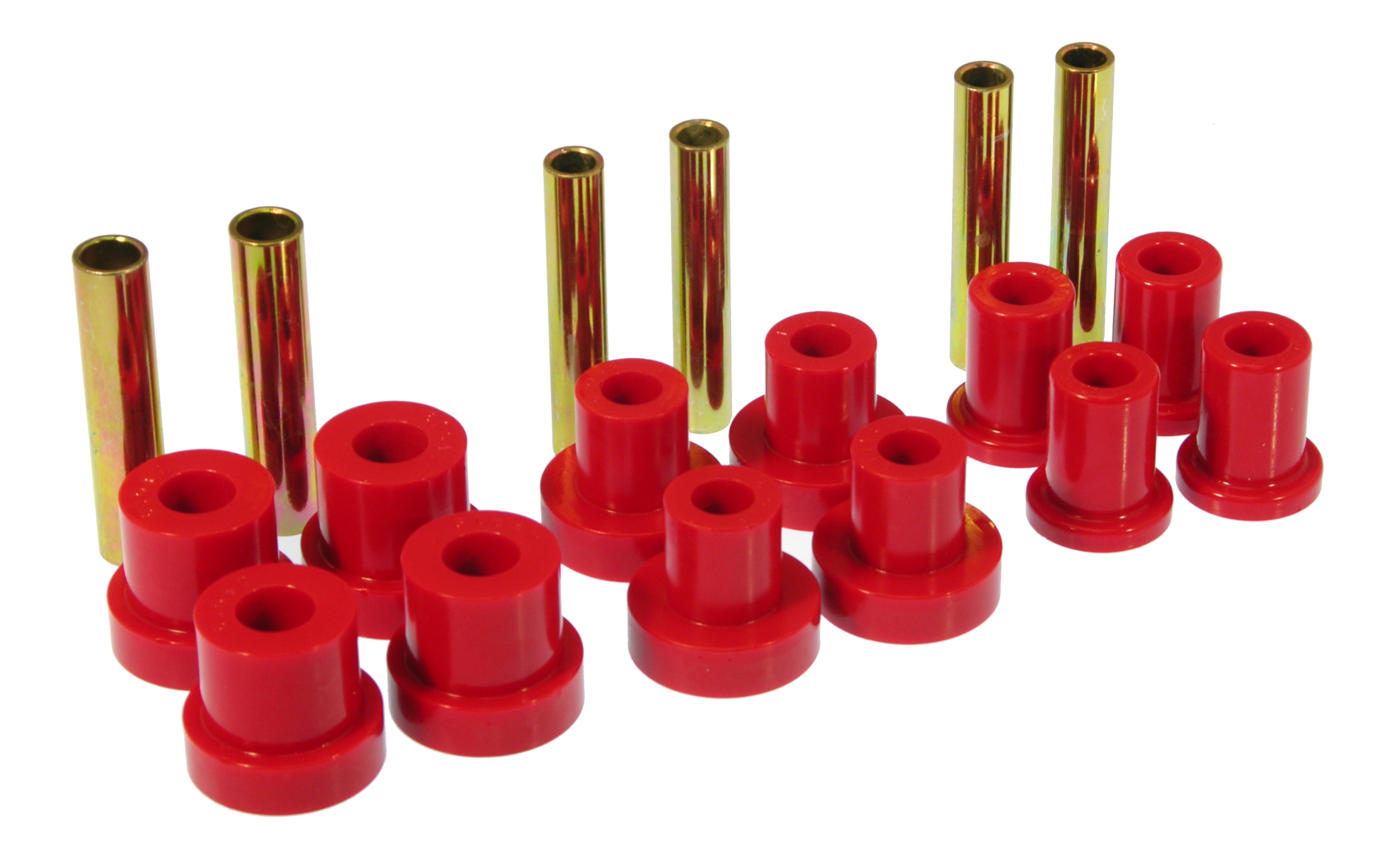 Prothane 7-1015 - GM Front Spring & Shackle Bushings - Red Prothane 7-1015 - GM Front Spring & Shackle Bushings - Red