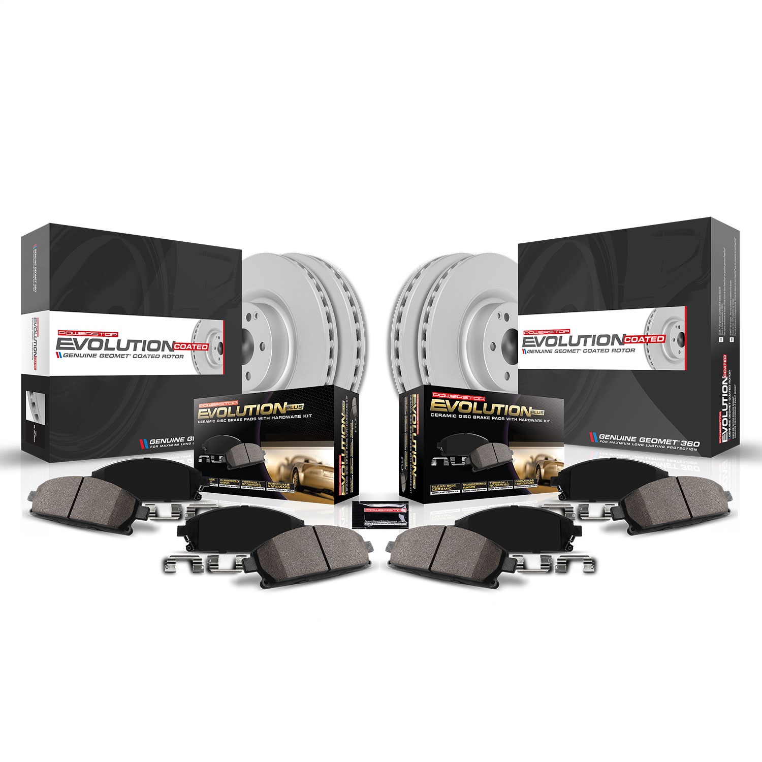 PowerStop CRK3166 - Power Stop 10-11 Ford F-150 Front & Rear Z17 Evolution Geomet Coated Brake Kit PowerStop CRK3166 - Power Stop 10-11 Ford F-150 Front & Rear Z17 Evolution Geomet Coated Brake Kit