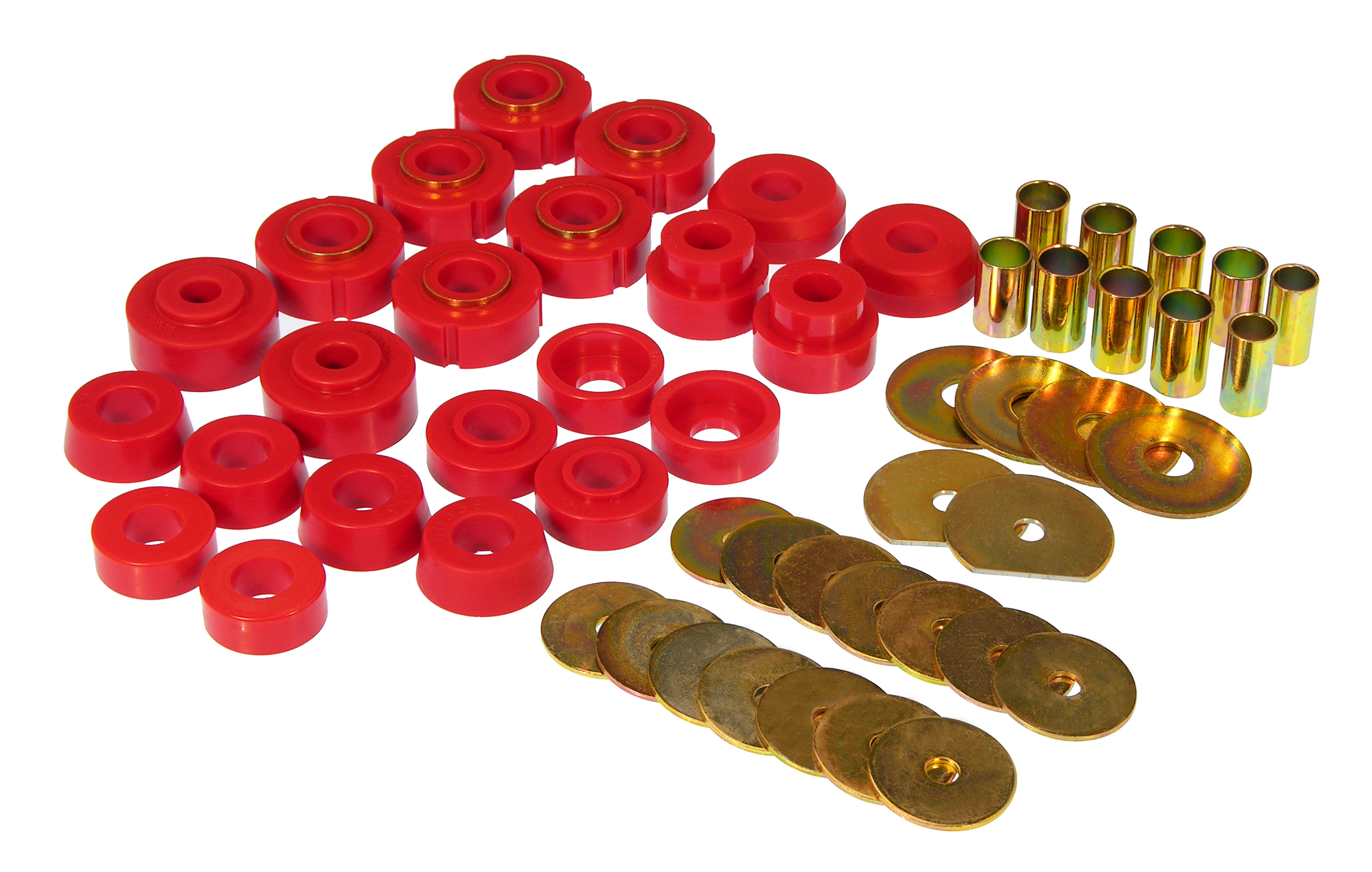 Prothane 7-134 - 65-70 GM Various 2dr Hardtop Body Mount - Red Prothane 7-134 - 65-70 GM Various 2dr Hardtop Body Mount - Red