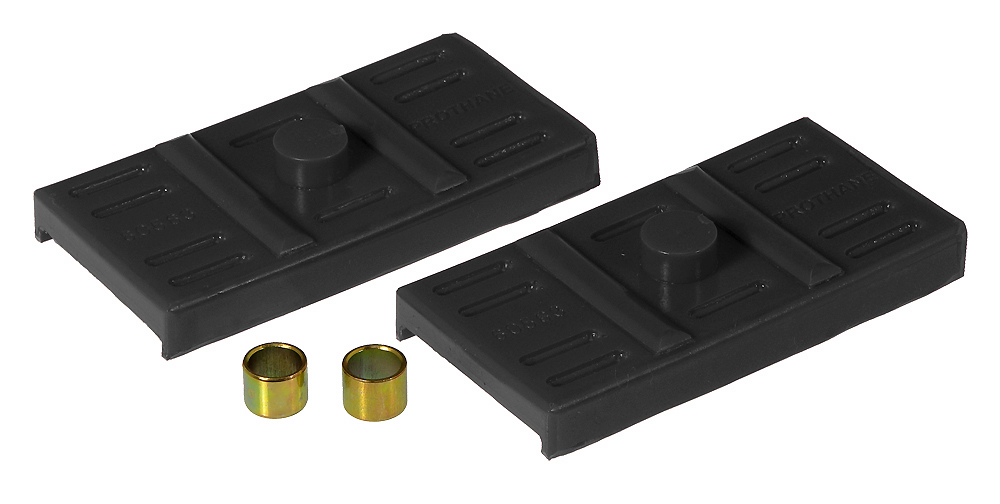 Prothane 7-1705-BL - 67-69 Chevy Camaro/Firebird Lower Spring Pad (Mono) - Black