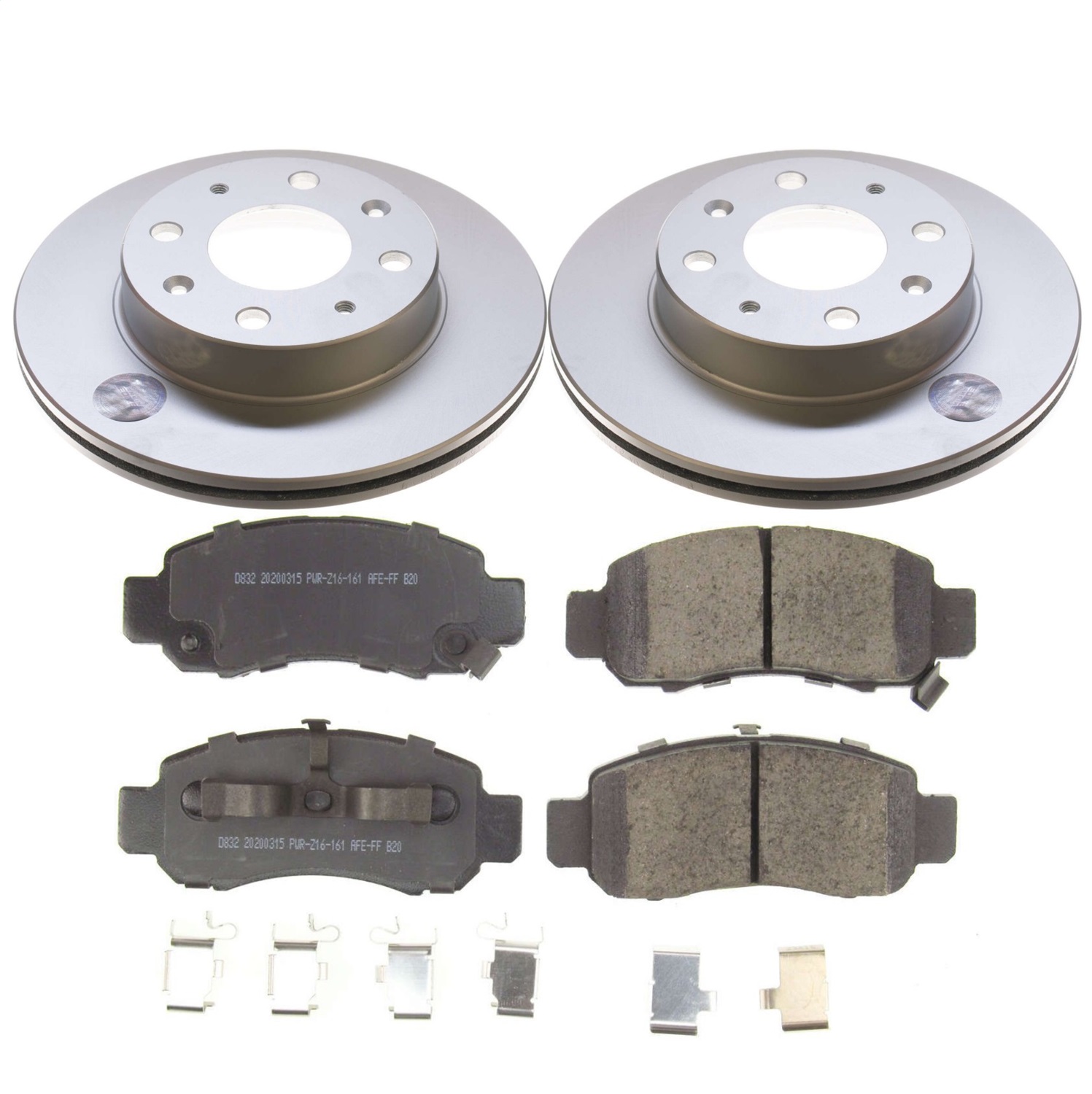 PowerStop CRK5224 - Power Stop 00-06 Honda Insight Front Z17 Evolution Geomet Coated Brake Kit PowerStop CRK5224 - Power Stop 00-06 Honda Insight Front Z17 Evolution Geomet Coated Brake Kit
