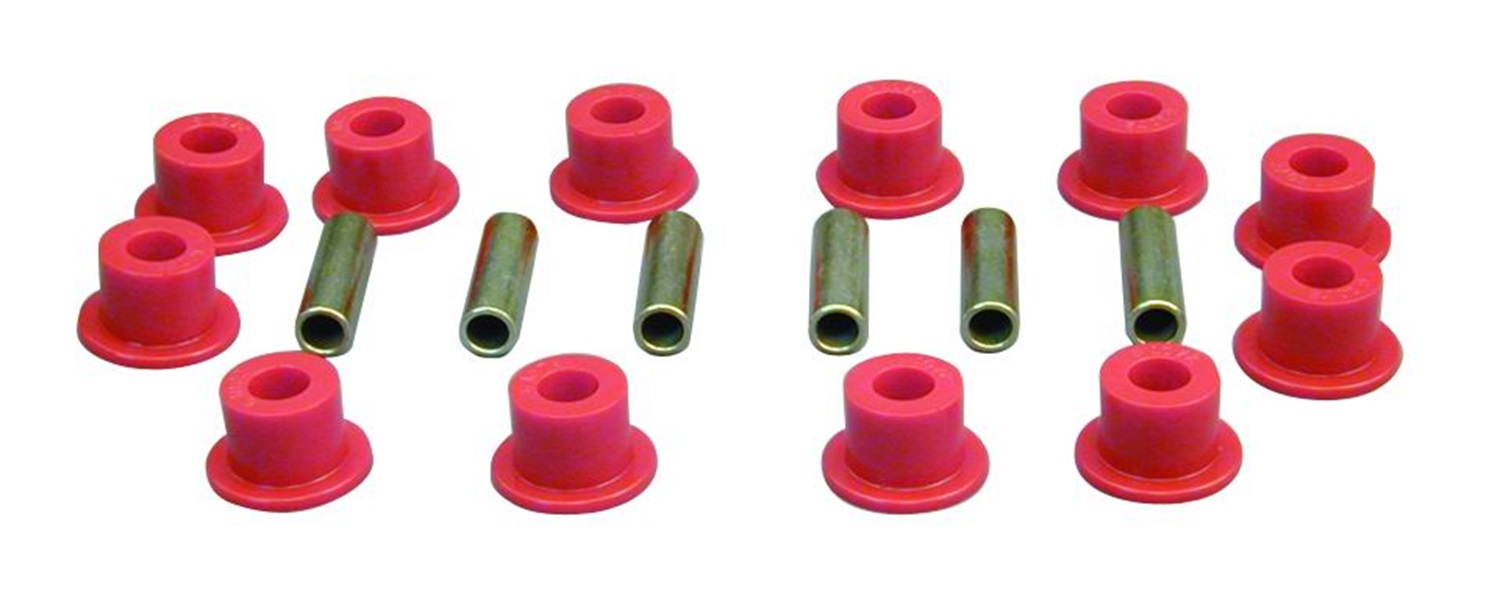 Prothane 9-1003 - 68-71 International Scout 800 Spring & Shackle Bushings - Red