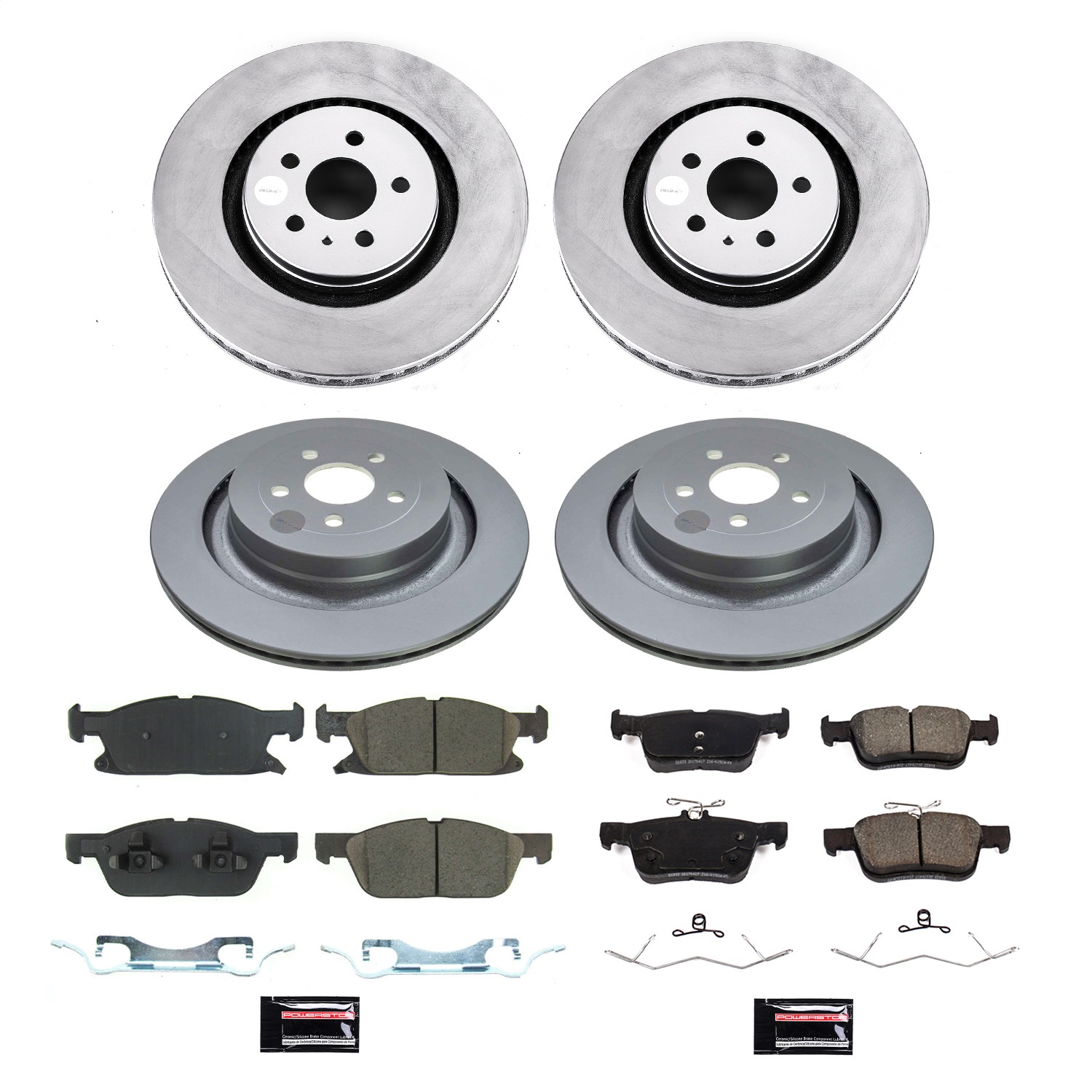 PowerStop CRK8535 - Power Stop 19-21 Lincoln Nautilus Front & Rear Z17 Coated Brake Kit PowerStop CRK8535 - Power Stop 19-21 Lincoln Nautilus Front & Rear Z17 Coated Brake Kit