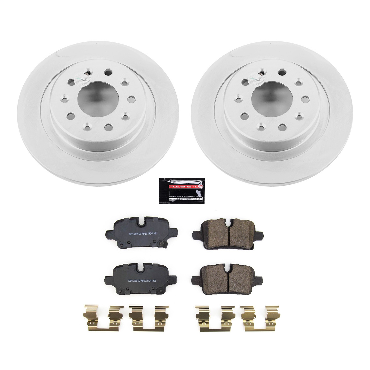 PowerStop CRK8676 - Power Stop 20-21 Chevrolet Malibu Rear Z17 Coated Brake Kit