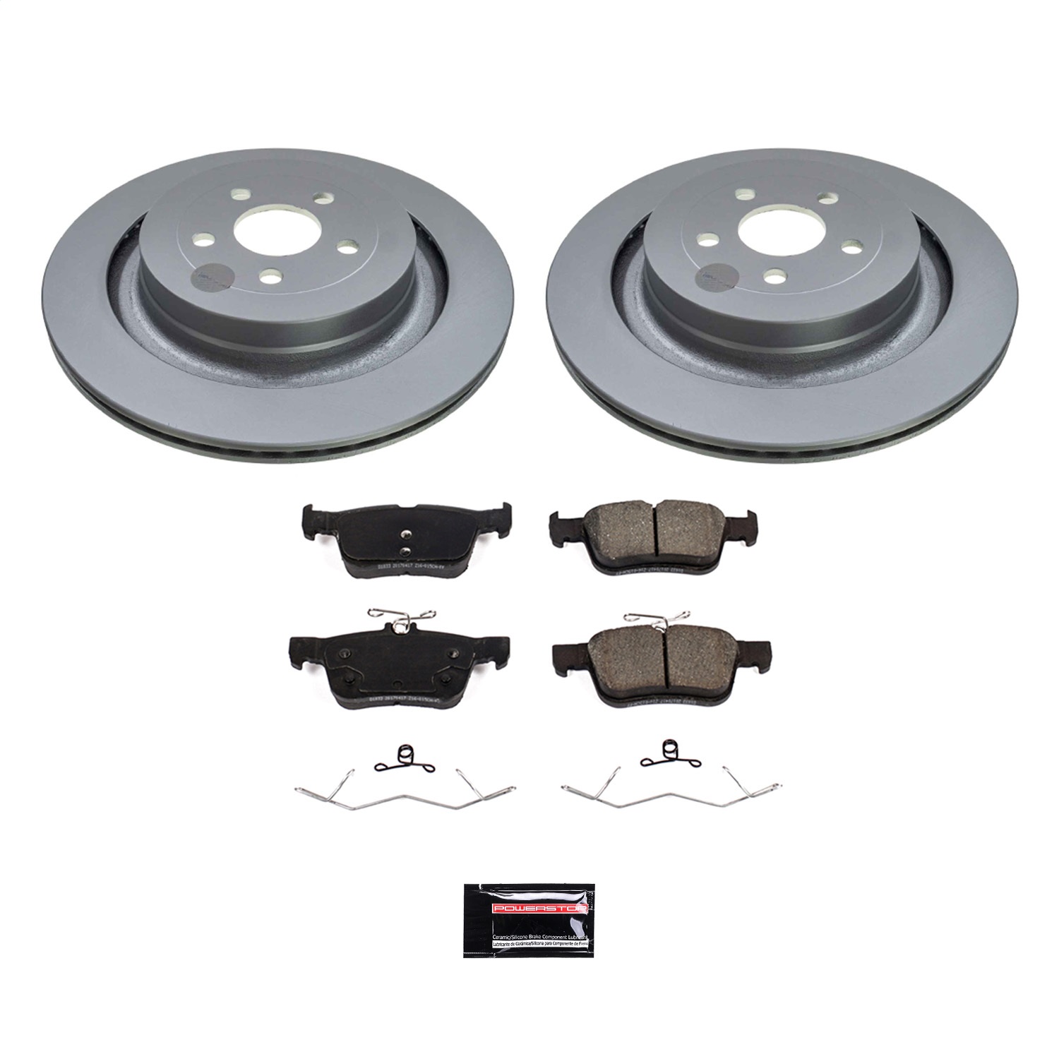 PowerStop CRK8544 - Power Stop 19-21 Lincoln Nautilus Rear Z17 Coated Brake Kit