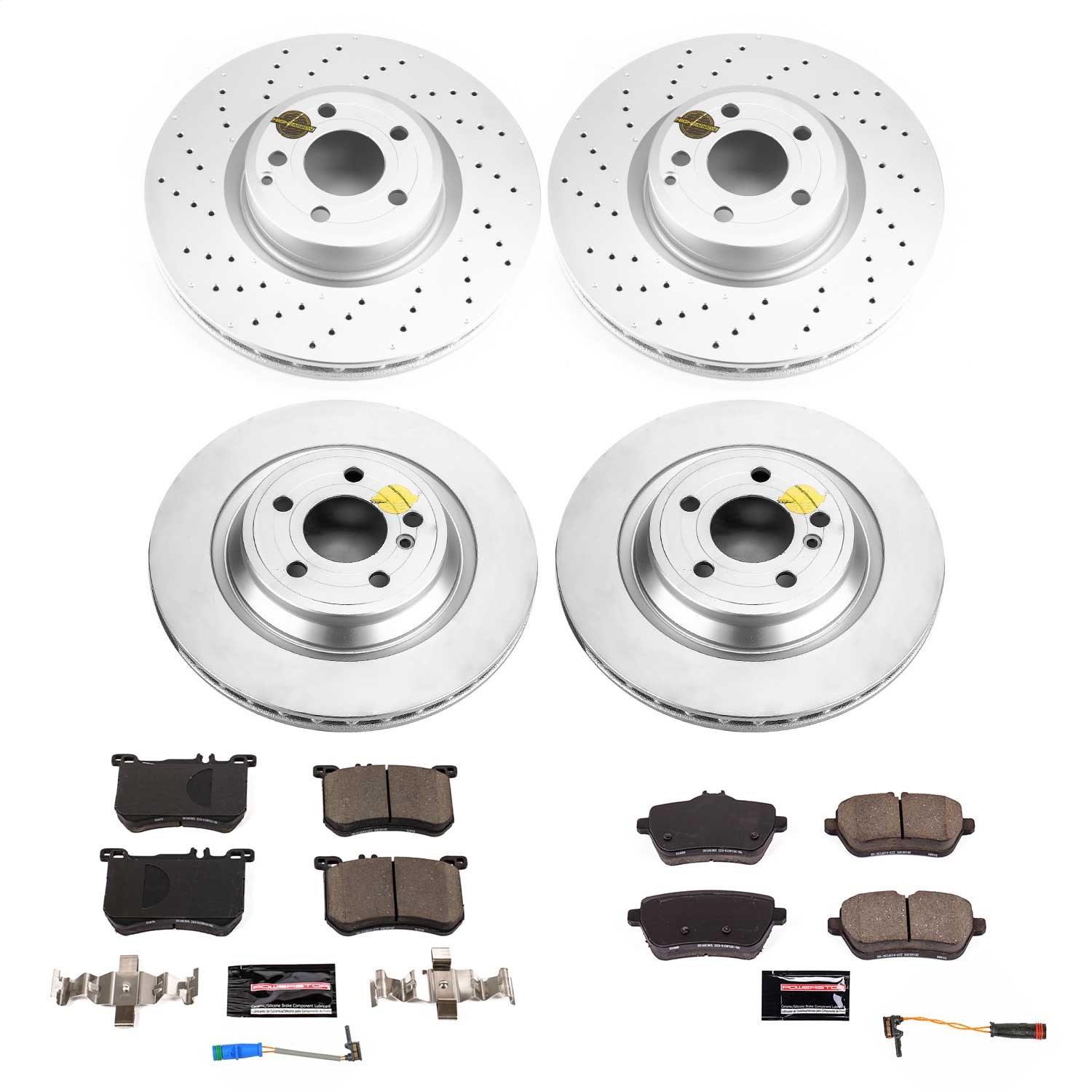 PowerStop CRK8735 - Power Stop 13-18 Mercedes-Benz SL550 Front & Rear Z23 Coated Brake Kit PowerStop CRK8735 - Power Stop 13-18 Mercedes-Benz SL550 Front & Rear Z23 Coated Brake Kit
