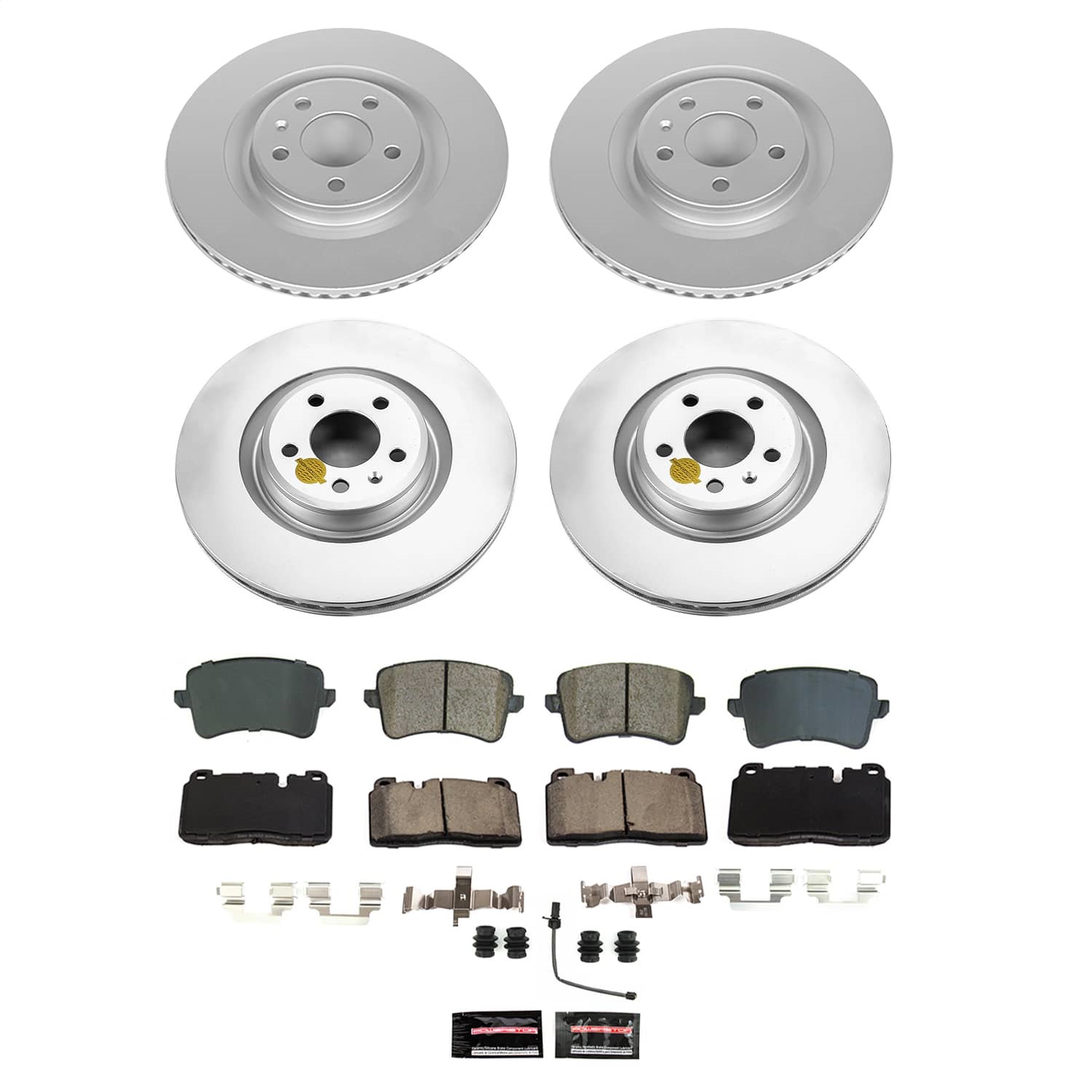 PowerStop CRK9026 - Power Stop 13-15 Audi Q5 Front and Rear Z23 Coated Brake Kit PowerStop CRK9026 - Power Stop 13-15 Audi Q5 Front and Rear Z23 Coated Brake Kit