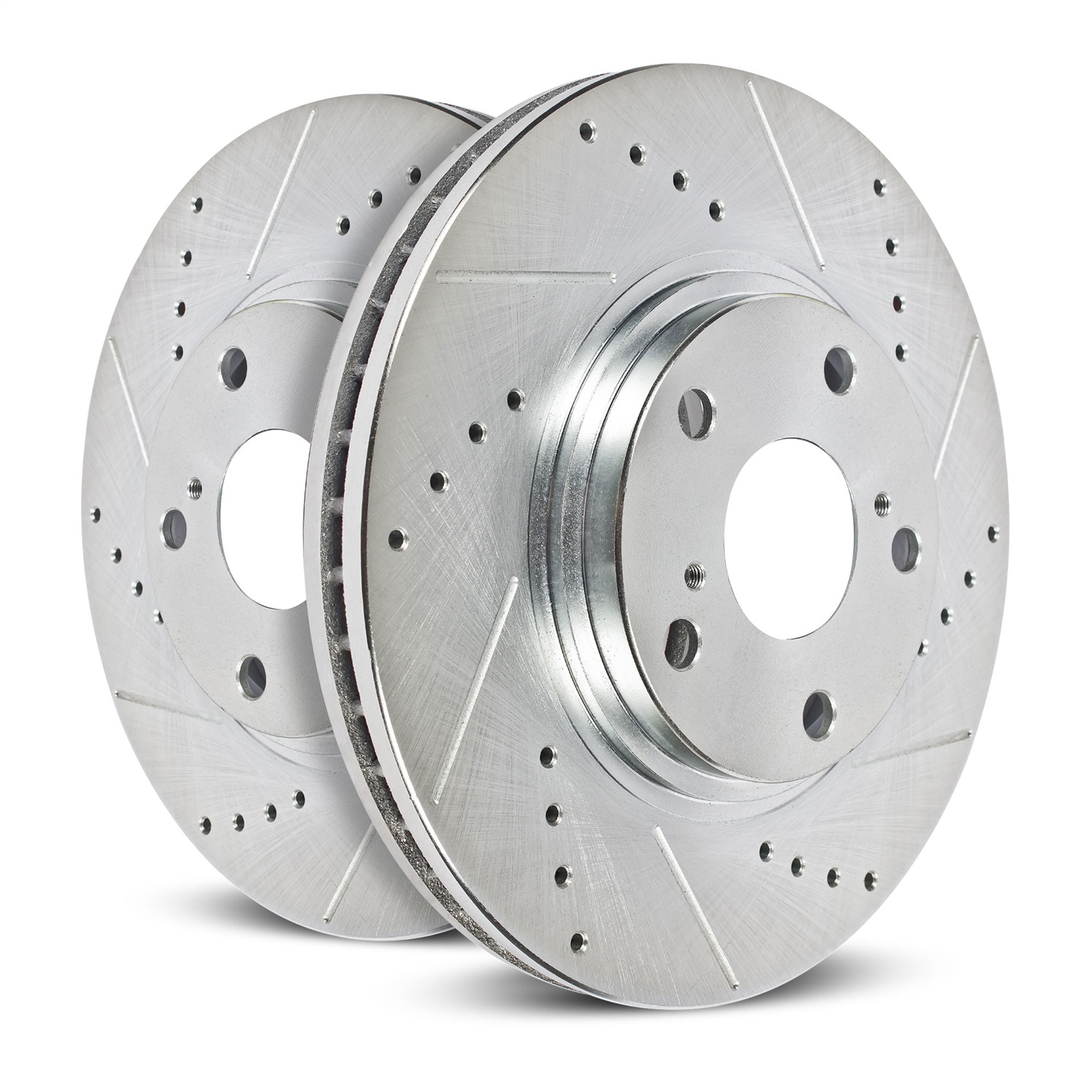 PowerStop EBR642XPR - Power Stop 01-07 Volvo S60 Front Evolution Drilled & Slotted Rotors - Pair