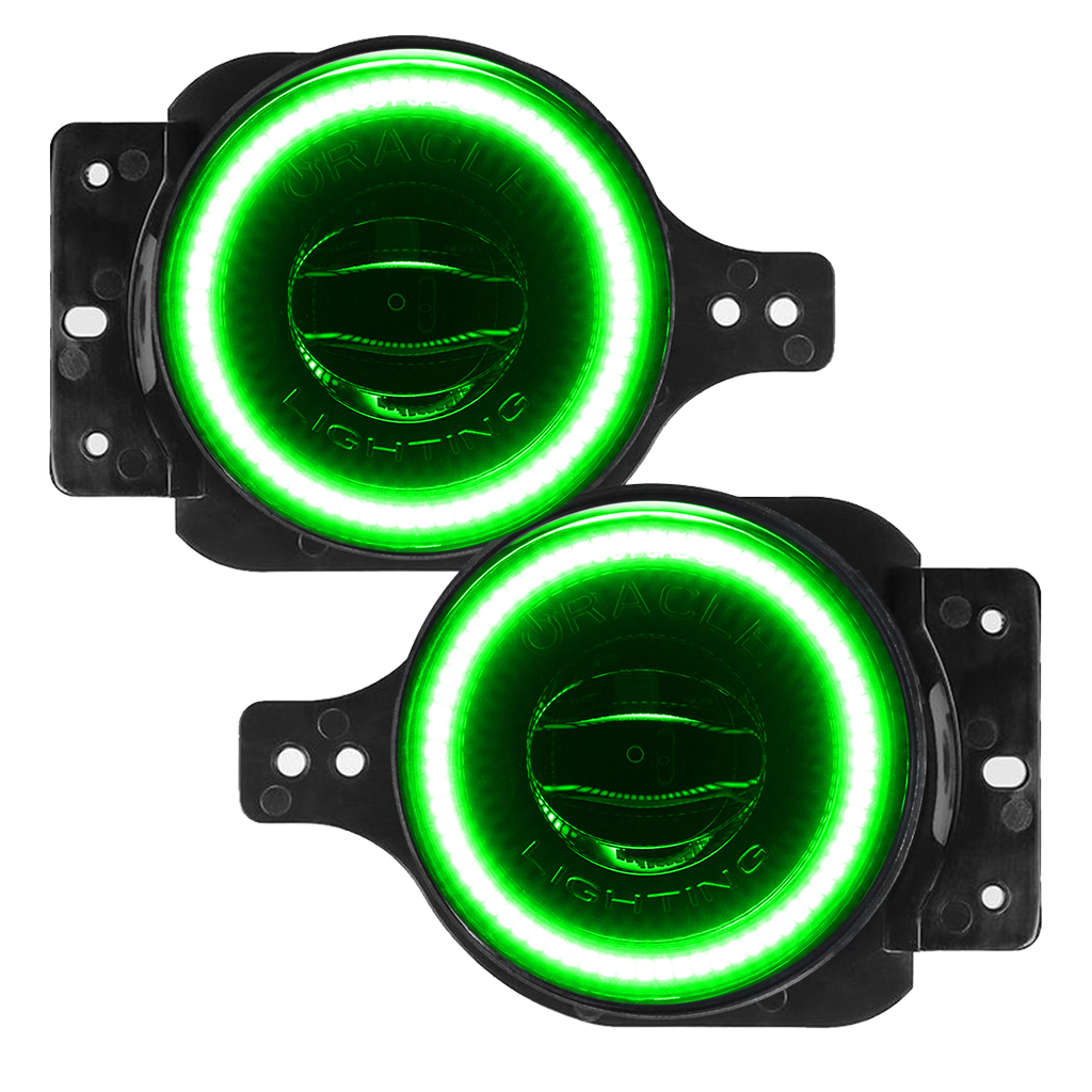 ORACLE Lighting 5847-004 - Jeep Wrangler JL/Gladiator JT Sport High Performance W LED Fog Lights - Green ORACLE Lighting 5847-004 - Jeep Wrangler JL/Gladiator JT Sport High Performance W LED Fog Lights - Green
