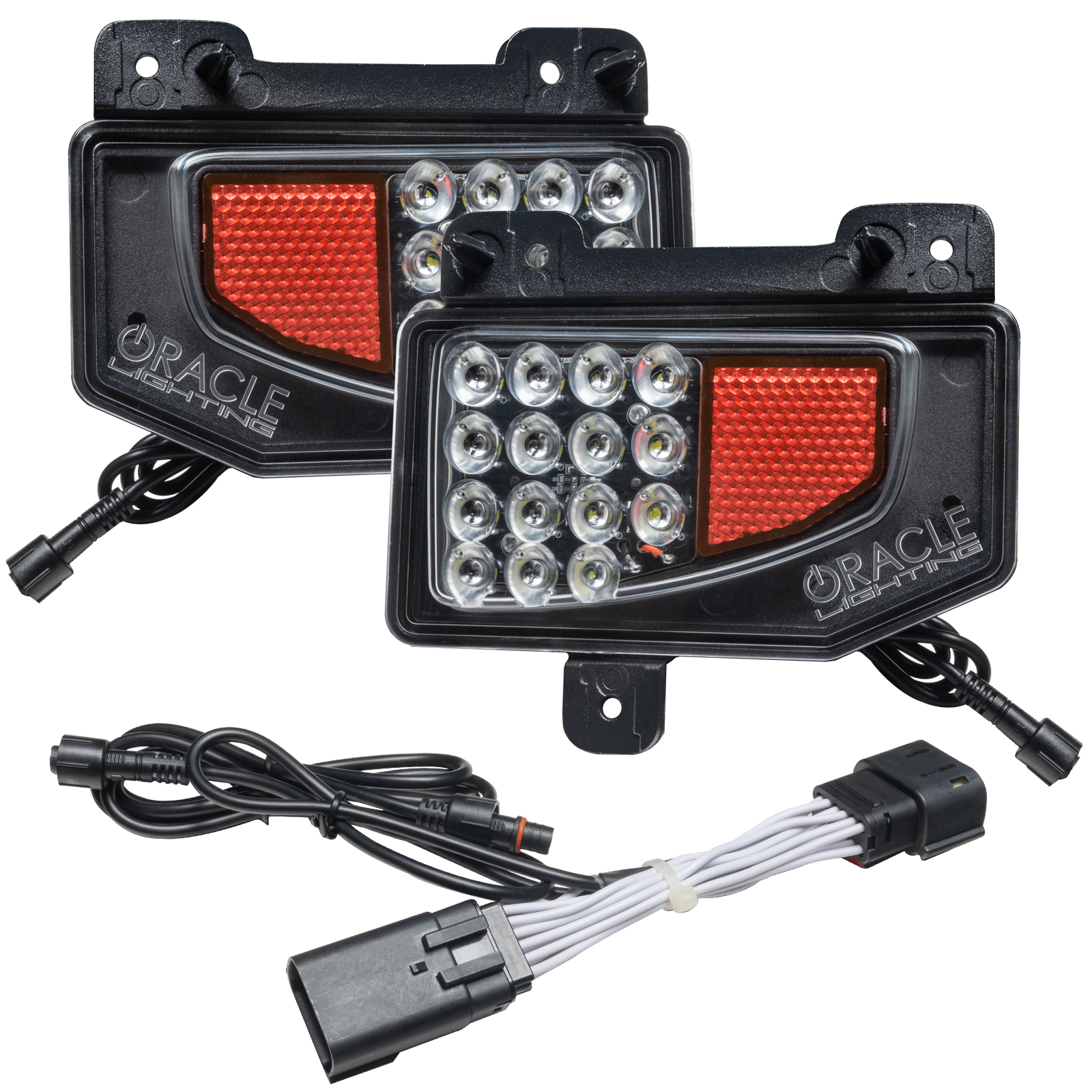ORACLE Lighting 5881-504 - Jeep Gladiator JT Rear Bumper LED Reverse Lights w/ Plug & Play Harness - 6000K ORACLE Lighting 5881-504 - Jeep Gladiator JT Rear Bumper LED Reverse Lights w/ Plug & Play Harness - 6000K