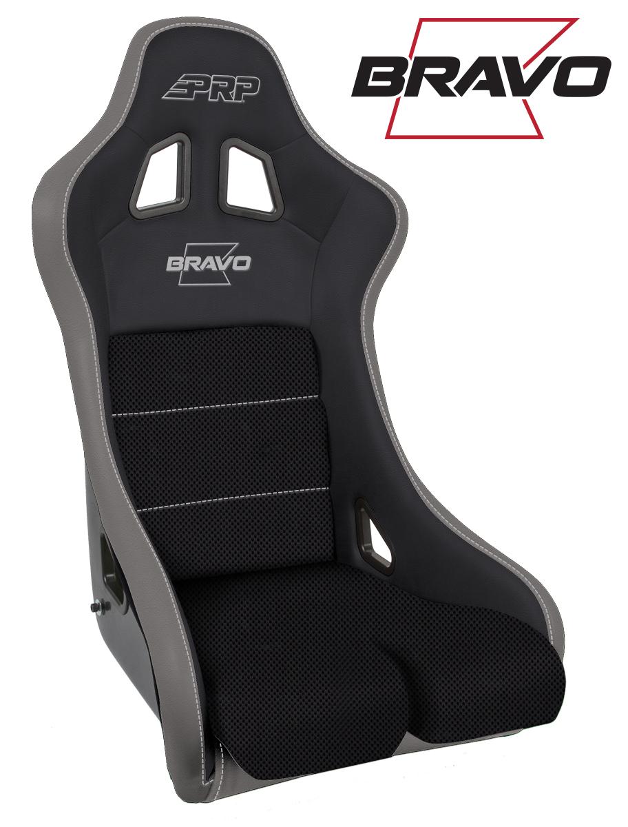 PRP Seats A4502-203 - Bravo Composite Seat Black and Gray