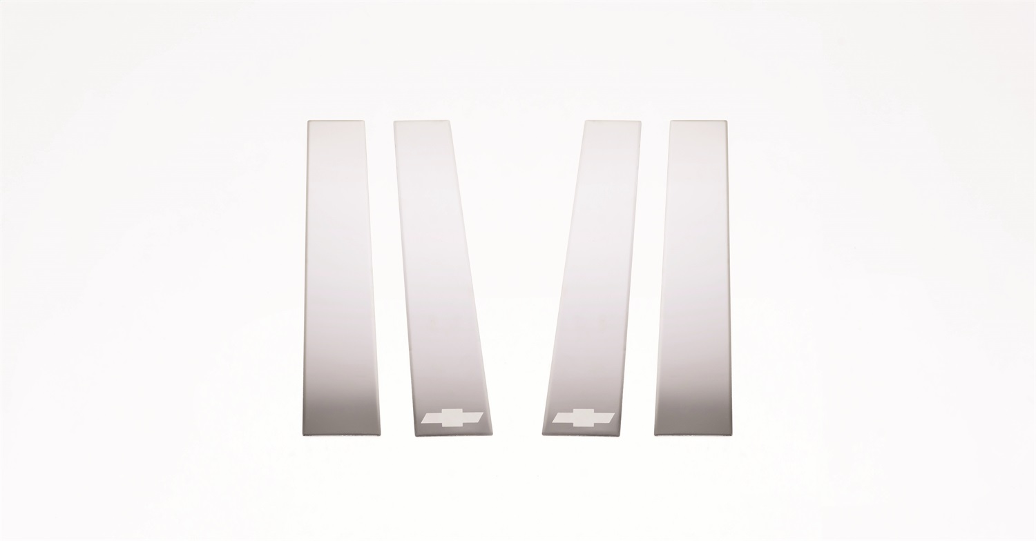 Putco 402608 - 14-14 Chevrolet Silverado HD - (Ext Cab) - 4pcs Stainless Steel Pillar Posts Classic