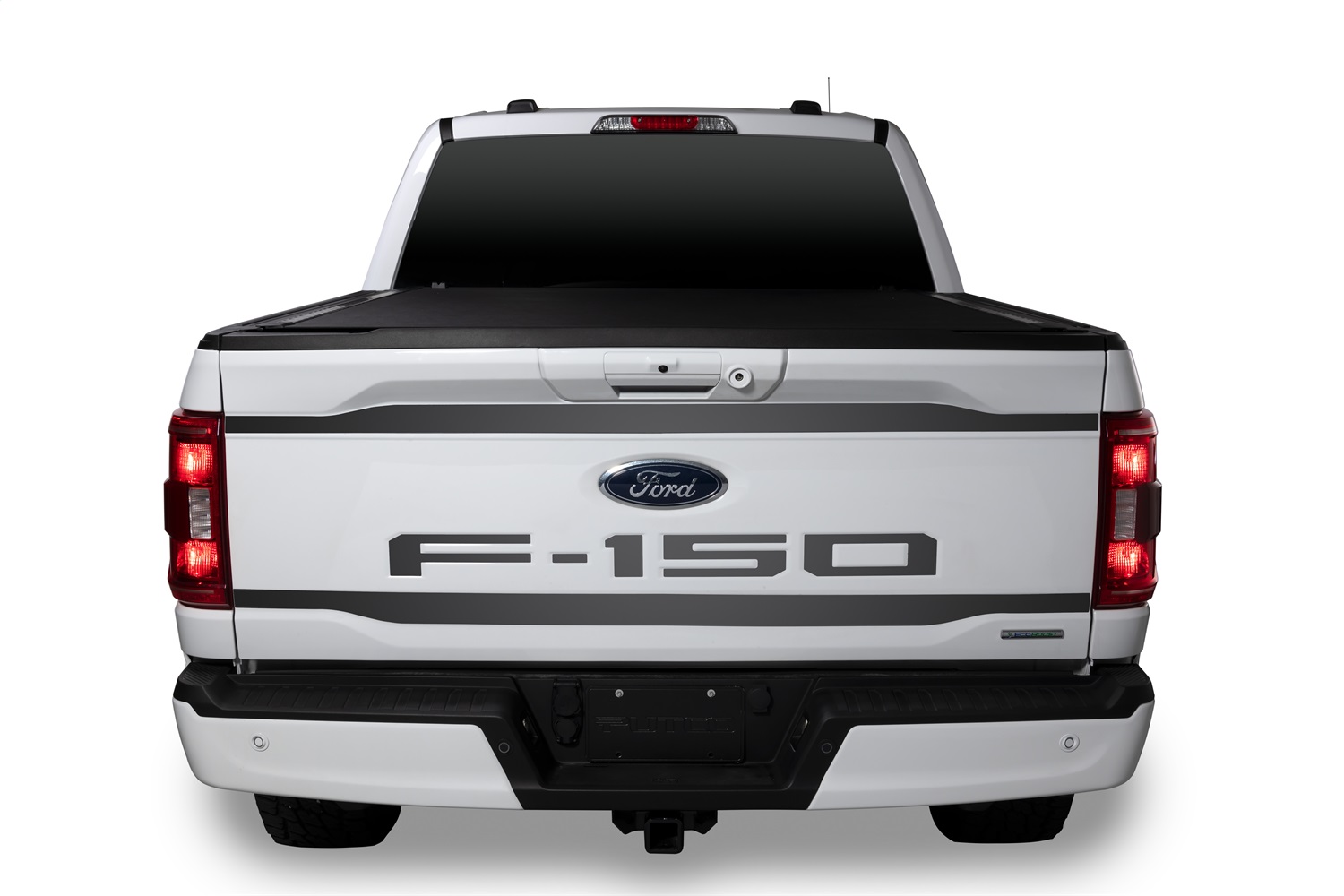 Putco 403469BP - 2021 Ford F-150 Stainless Steel Black Platinum Upper/Lower Tailgate Accent (2pcs)