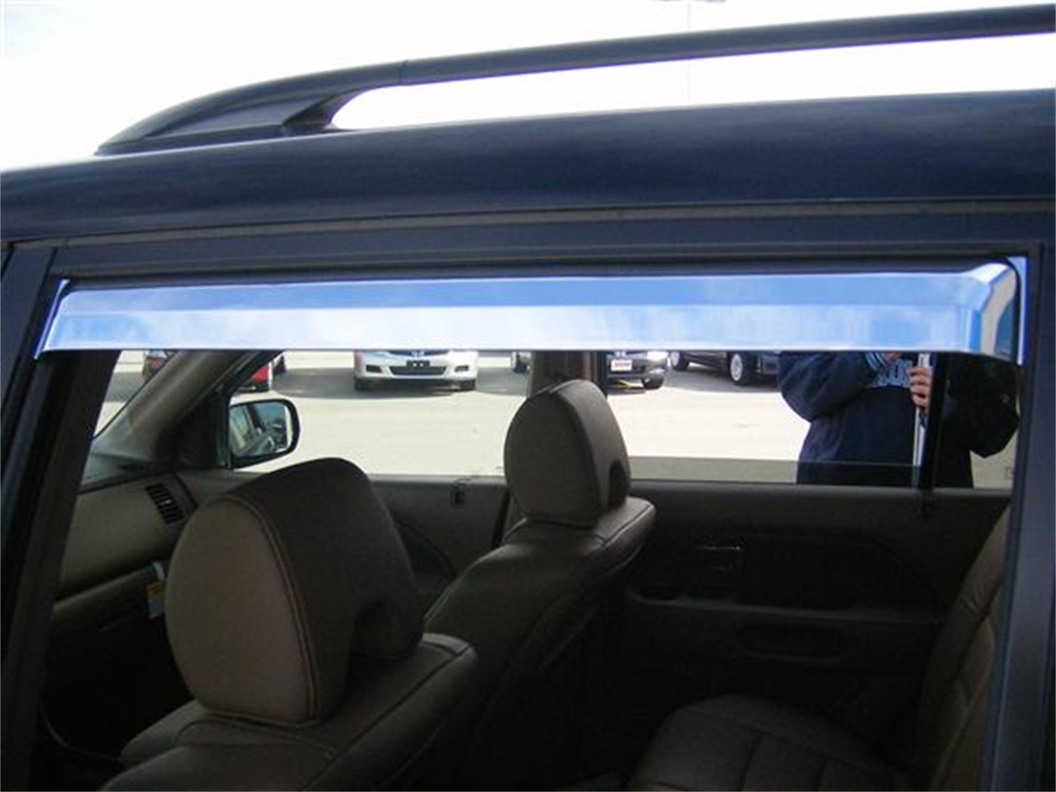 Putco 480402 - 03-08 Honda Pilot (Set of 4) Element Chrome Window Visors