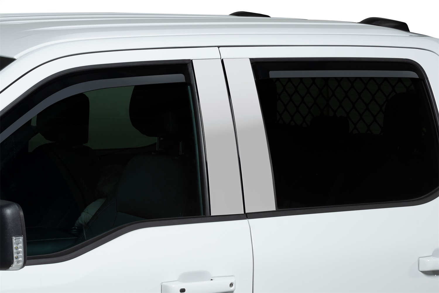 Putco 480025 - 2021 Ford F-150 Super Crew Element Chrome Window Visors (Set of 4) Putco 480025 - 2021 Ford F-150 Super Crew Element Chrome Window Visors (Set of 4)