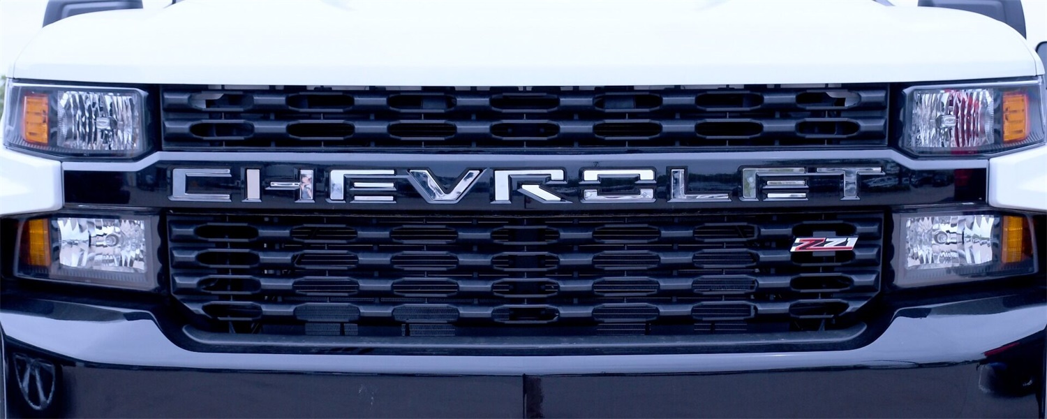 Putco 55553GM - 2020 Chevy Silverado HD - Grille Letters - Stainless Steel Chevrolet Letters