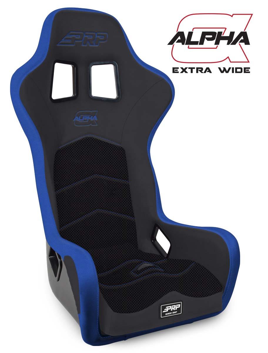 PRP Seats A3902-V - Alpha Composite Seat Extra Wide Black and Blue