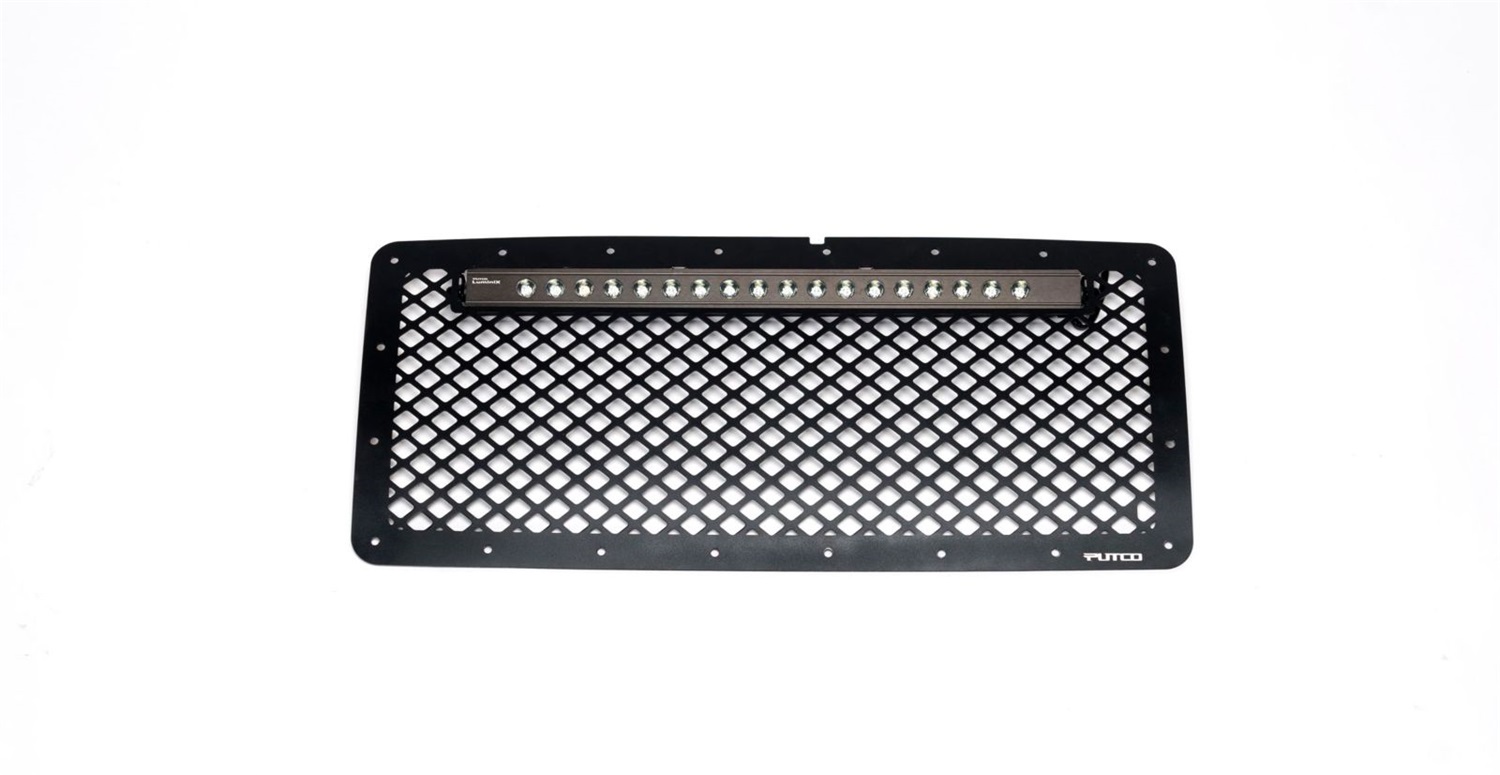 Putco 64178L - 07-18 Jeep Wrangler - SS Black Grille w/ 20in Luminix Light Bar Designer FX Grilles Putco 64178L - 07-18 Jeep Wrangler - SS Black Grille w/ 20in Luminix Light Bar Designer FX Grilles