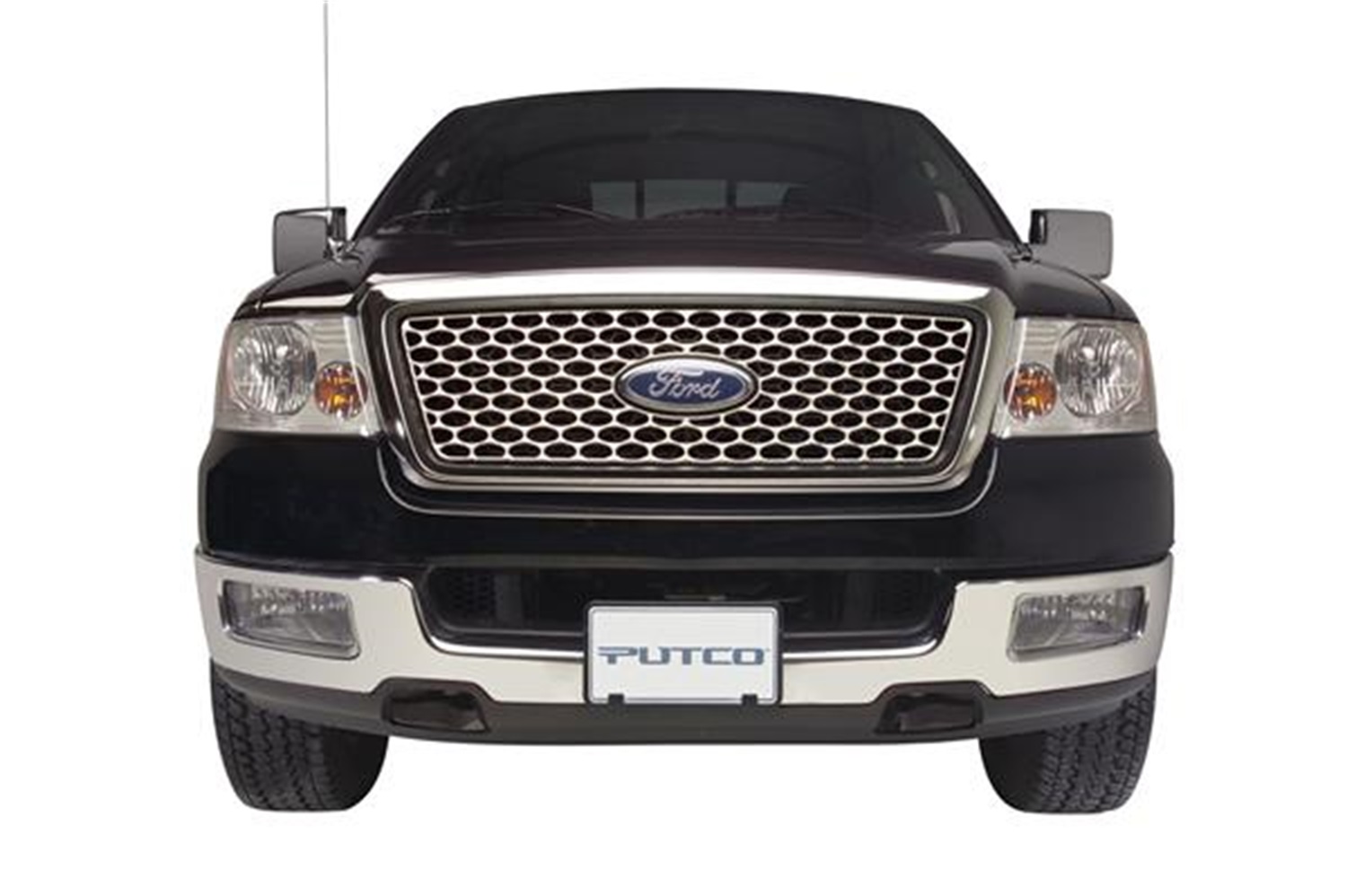 Putco 64412 - 99-04 Ford SuperDuty Grille & Side Vents (Oval Pattern) Designer FX Grilles