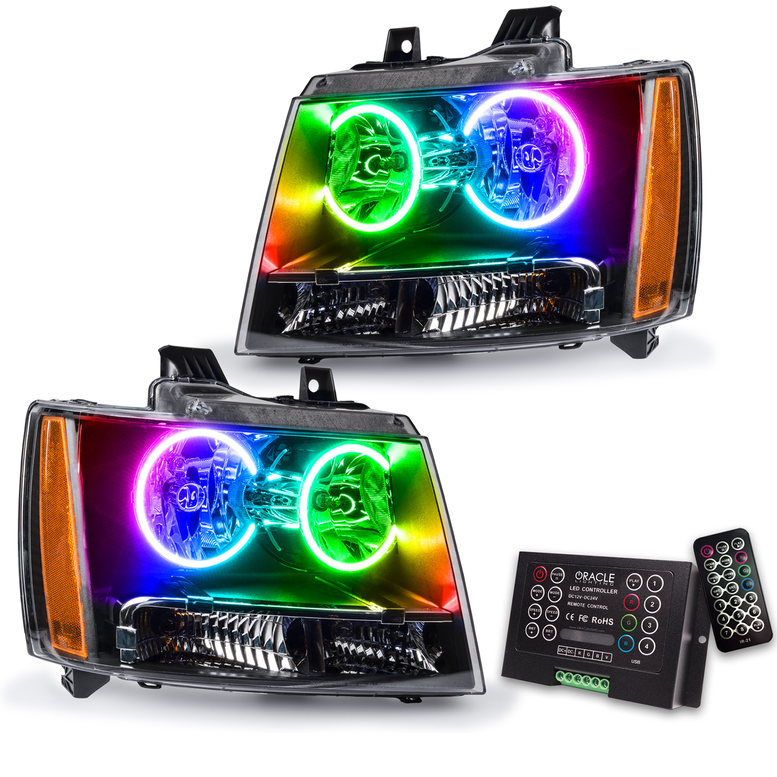 ORACLE Lighting 7010-333 - 07-14 Chevrolet Tahoe SMD HL - ColorSHIFT w/ 2.0 Controller
