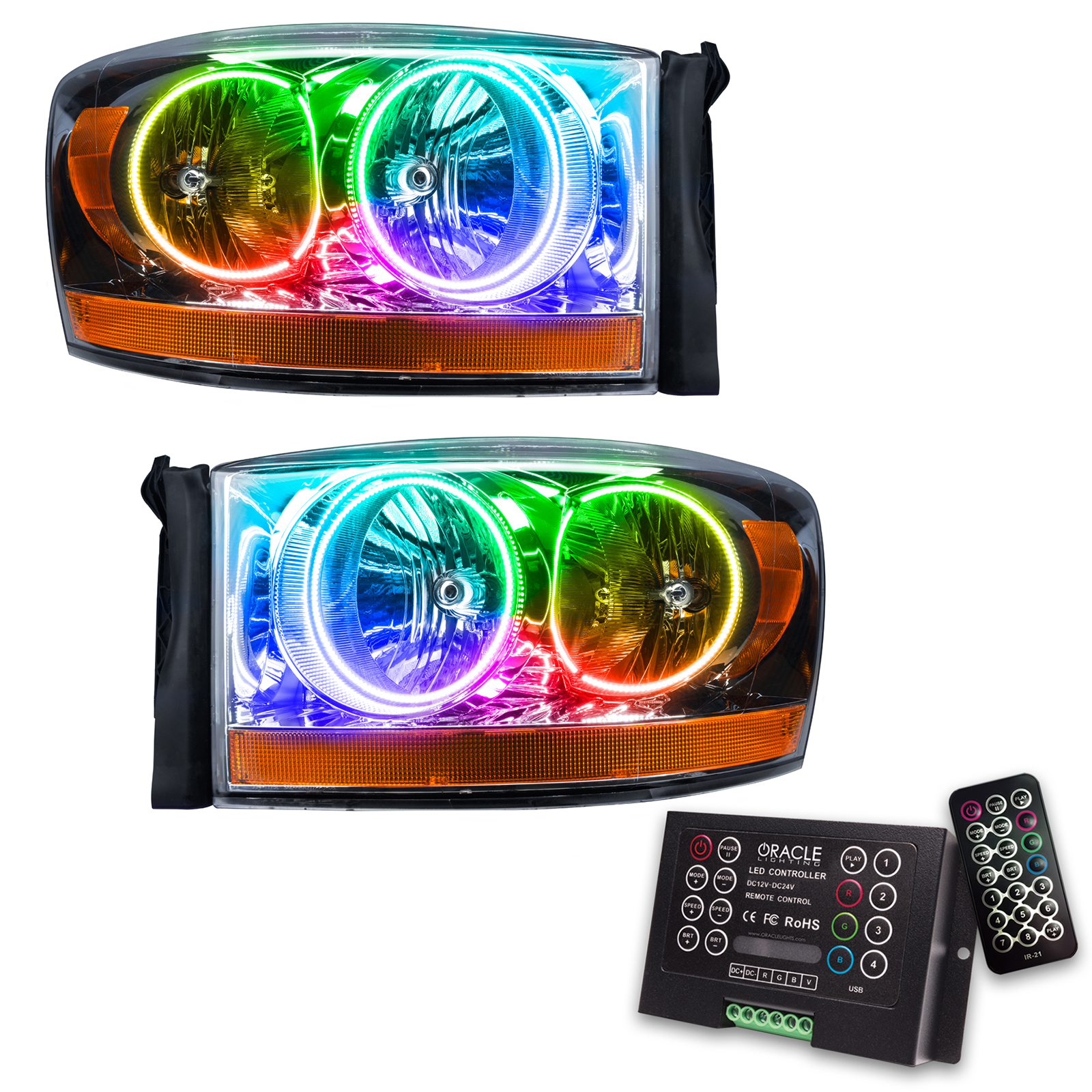 ORACLE Lighting 7032-333 - 06 Dodge Ram SMD HL - ColorSHIFT w/ 2.0 Controller