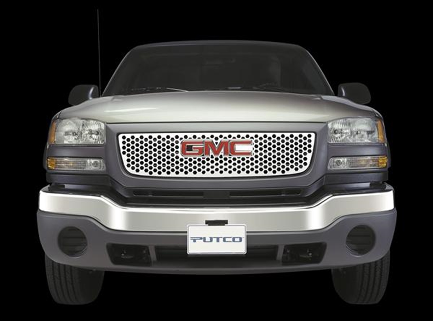 Putco 84113 - 96-02 GMC Savana w/ Logo CutOut Punch Stainless Steel Grilles