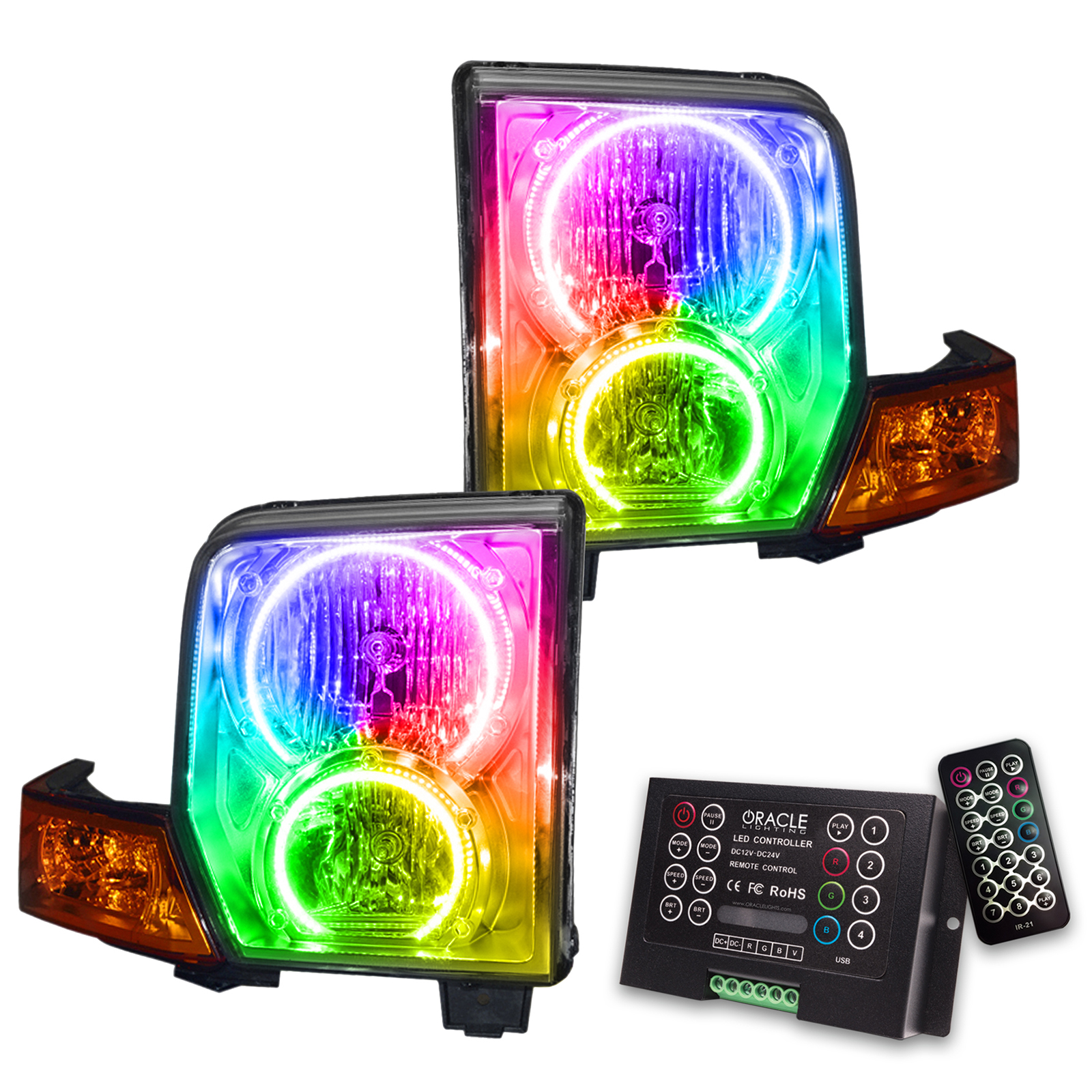 ORACLE Lighting 7063-333 - 06-10 Jeep Commander SMD HL - ColorSHIFT w/ 2.0 Controller ORACLE Lighting 7063-333 - 06-10 Jeep Commander SMD HL - ColorSHIFT w/ 2.0 Controller