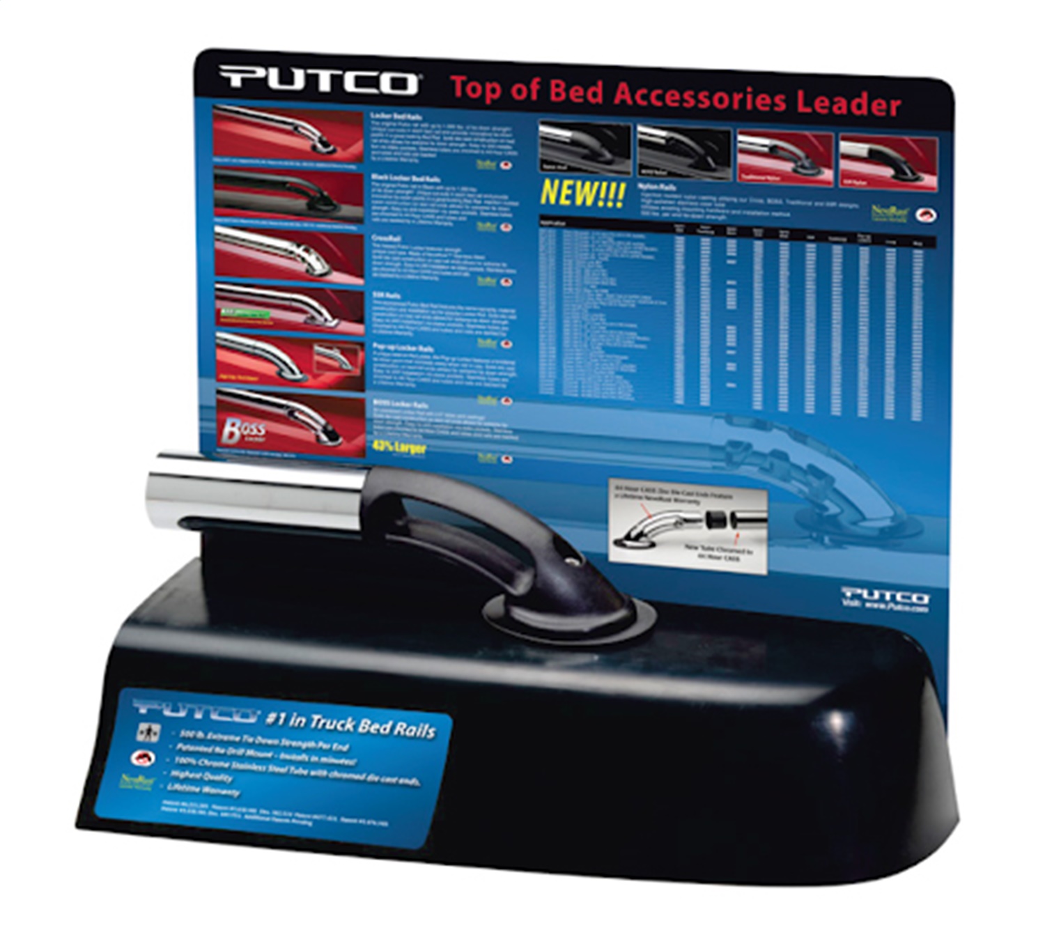 Putco 798POP - Locker Side Rail POP Display