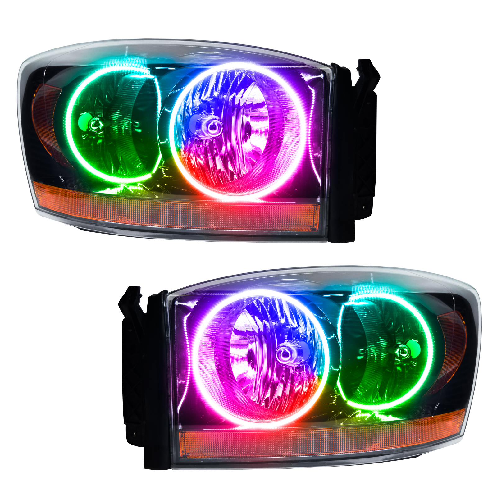 ORACLE Lighting 7033-334 - 06 Dodge Ram SMD HL - Black - ColorSHIFT w/o Controller