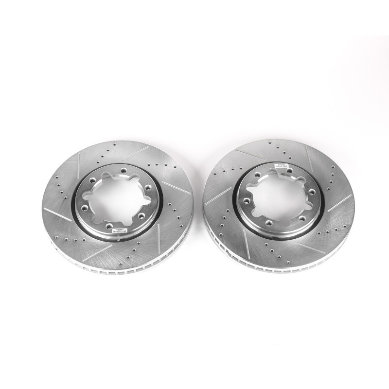 PowerStop JBR1580XPR - Power Stop 06-09 Nissan Patrol (Middle East Market) Front/Rear Drilled & Slotted Rotor (Pair)