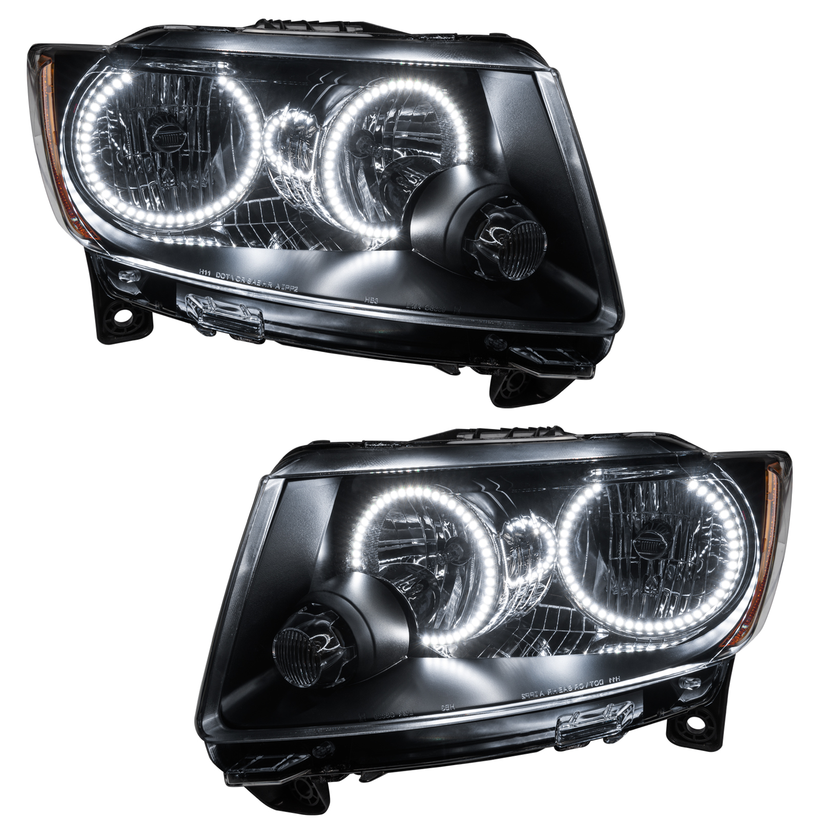 ORACLE Lighting 7070-001 - 11-13 Jeep Grand Cherokee SMD HL (Non-HID) - Chrome - White