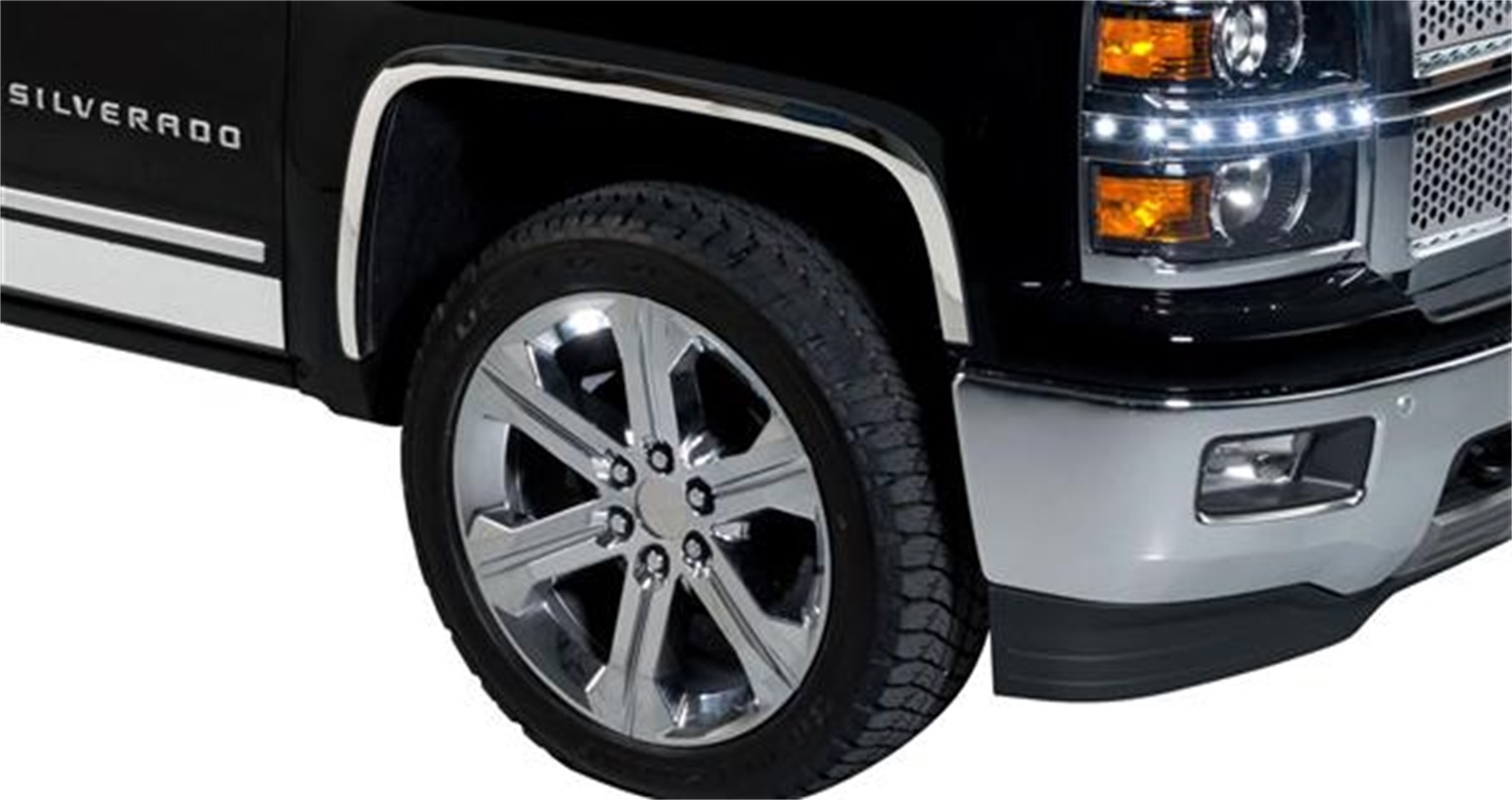 Putco 97295 - 14-15 Chevy Silverado LD - Full Stainless Steel Fender Trim