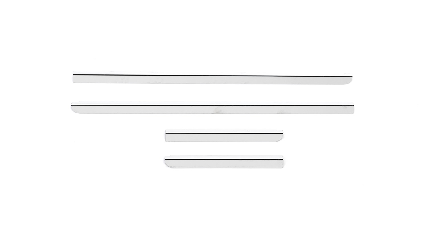 Putco 97502 - 14-14 Chevrolet Silverado HD - Ext Cab - Stainless Steel Window Trim Accents Putco 97502 - 14-14 Chevrolet Silverado HD - Ext Cab - Stainless Steel Window Trim Accents