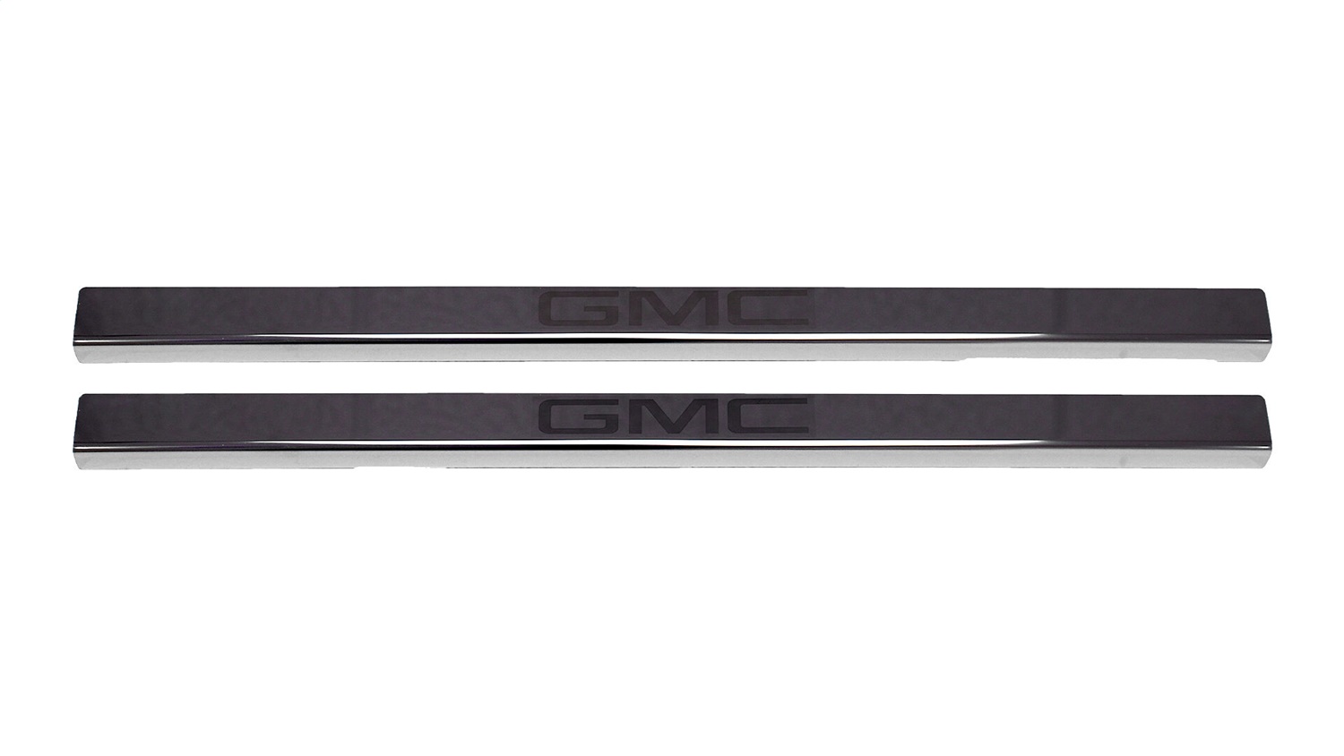 Putco 95181BPGM-2 - 2020 GMC Sierra LD/HD Dbl/Regular Cab w/ GMC Etching (2pcs) Black Platinum Door Sills