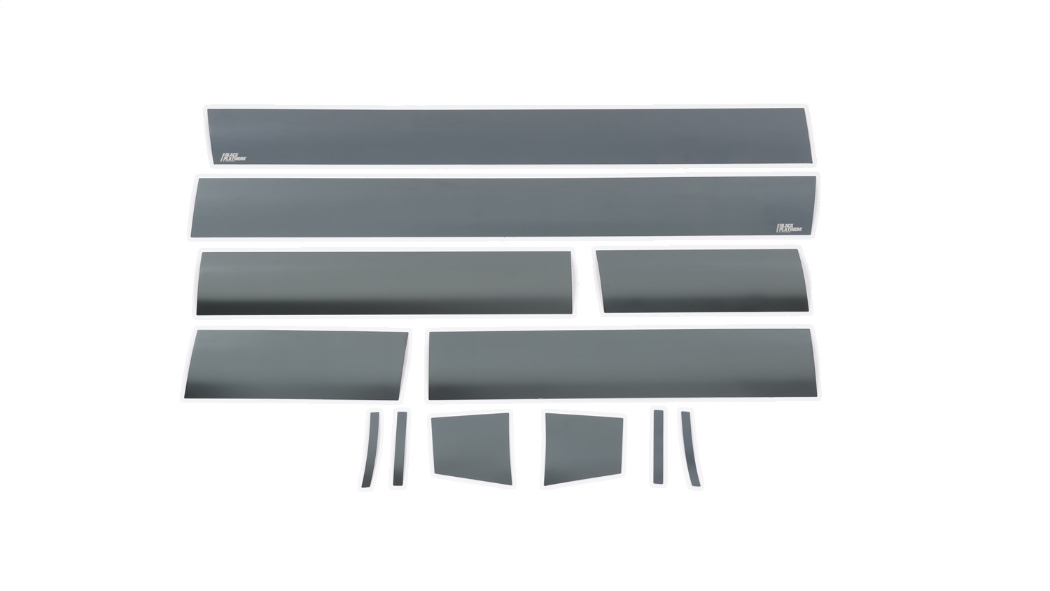 Putco 9751211BP - 07-13 GMC Sierra Extended Cab 6.5ft Short Box - 6in - 12pcs Black Platinum Rocker Panels
