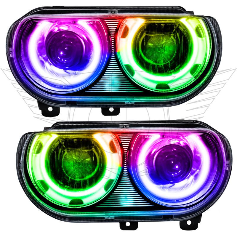 ORACLE Lighting 7132-332 - 08-14 Dodge Challenger SMD HL (HID Style) - ColorSHIFT Dynamic