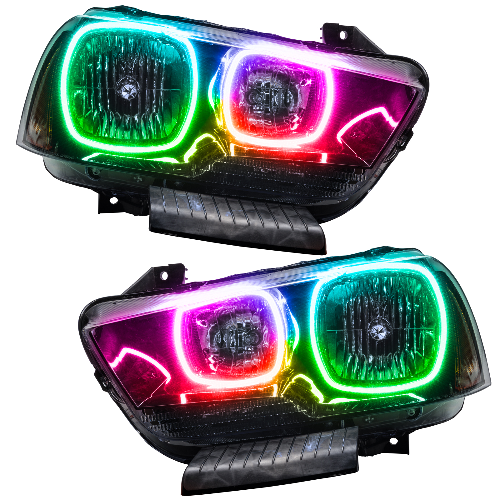 ORACLE Lighting 7123-334 - 11-14 Dodge Charger SMD HL (Non-HID) - ColorSHIFT w/o Controller