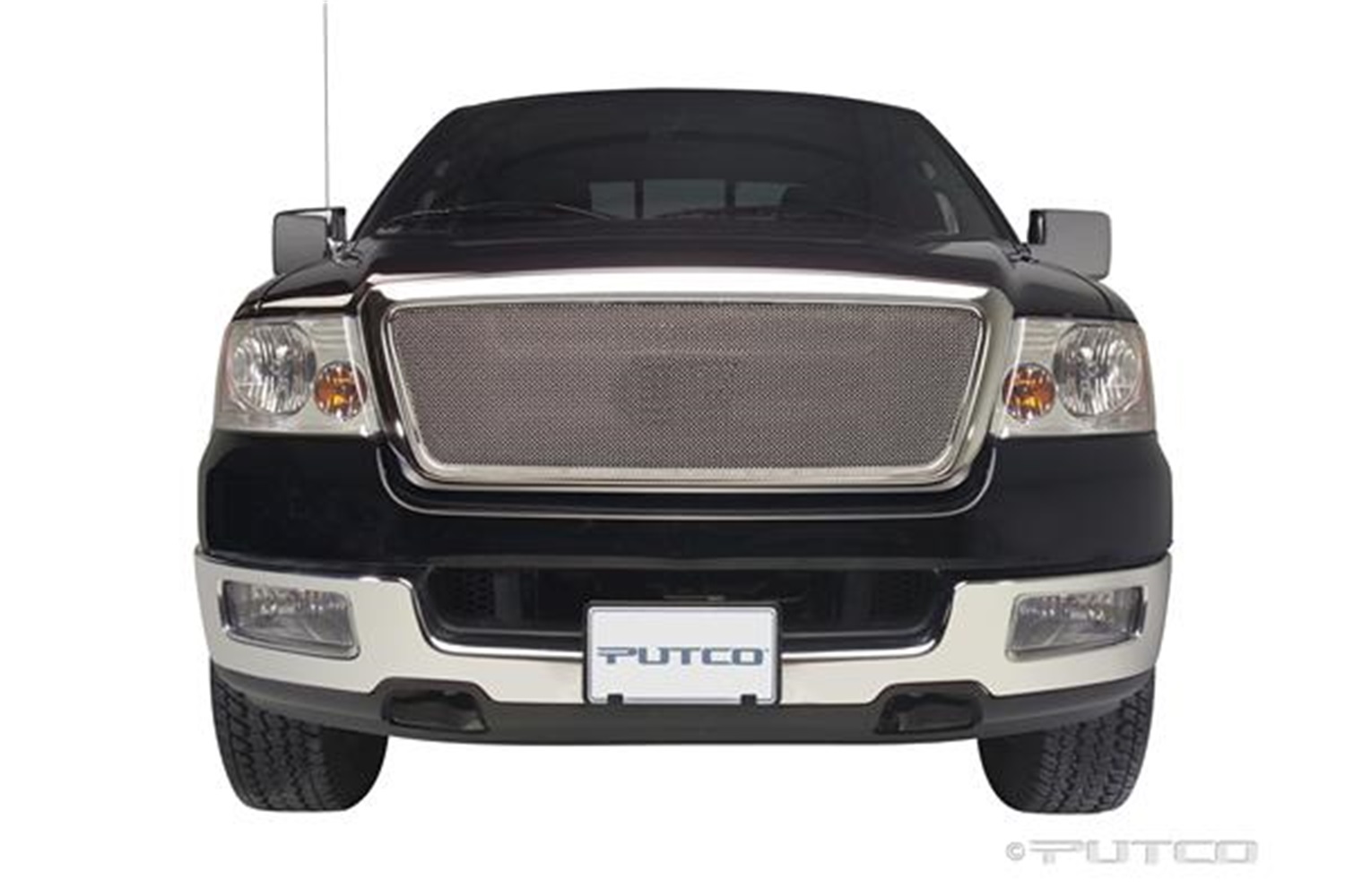 Putco 99142 - 04-08 Ford F-150 LD Honeycomb (Excl Heritage)(Covering Logo) - Bolt on Liquid Mesh Grilles Putco 99142 - 04-08 Ford F-150 LD Honeycomb (Excl Heritage)(Covering Logo) - Bolt on Liquid Mesh Grilles