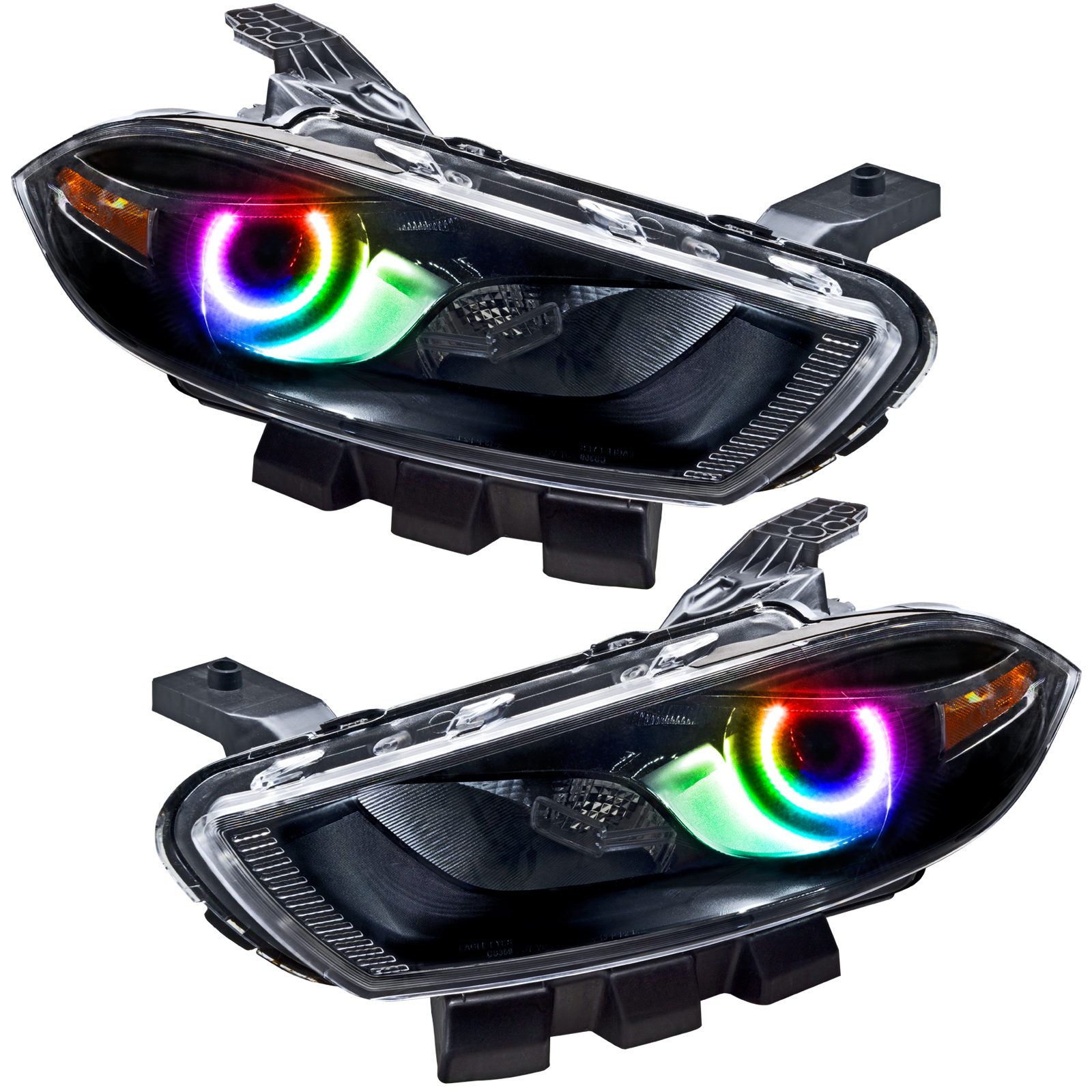 ORACLE Lighting 7142-334 - 13-14 Dodge Dart (HID Style) SMD HL - Black - ColorSHIFT w/o Controller ORACLE Lighting 7142-334 - 13-14 Dodge Dart (HID Style) SMD HL - Black - ColorSHIFT w/o Controller