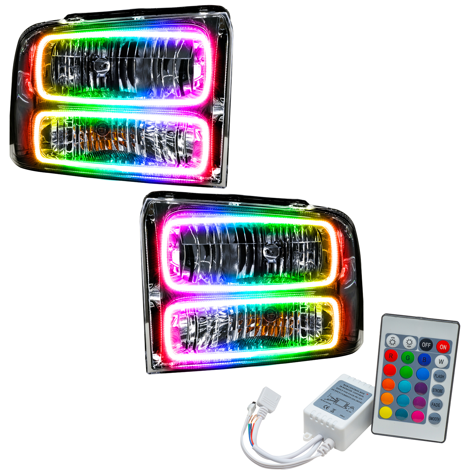 ORACLE Lighting 7146-504 - 05 Ford Excursion SMD HL - Chrome - ColorSHIFT w/ Simple Controller ORACLE Lighting 7146-504 - 05 Ford Excursion SMD HL - Chrome - ColorSHIFT w/ Simple Controller
