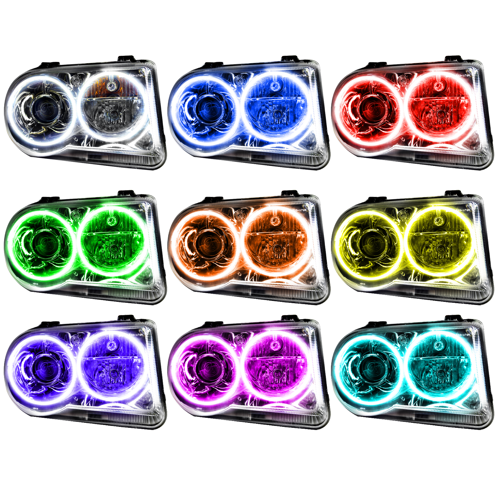 ORACLE Lighting 7163-504 - 05-10 Chrysler 300C V8 SMD HL - Non HID - ColorSHIFT w/ Simple Controller ORACLE Lighting 7163-504 - 05-10 Chrysler 300C V8 SMD HL - Non HID - ColorSHIFT w/ Simple Controller