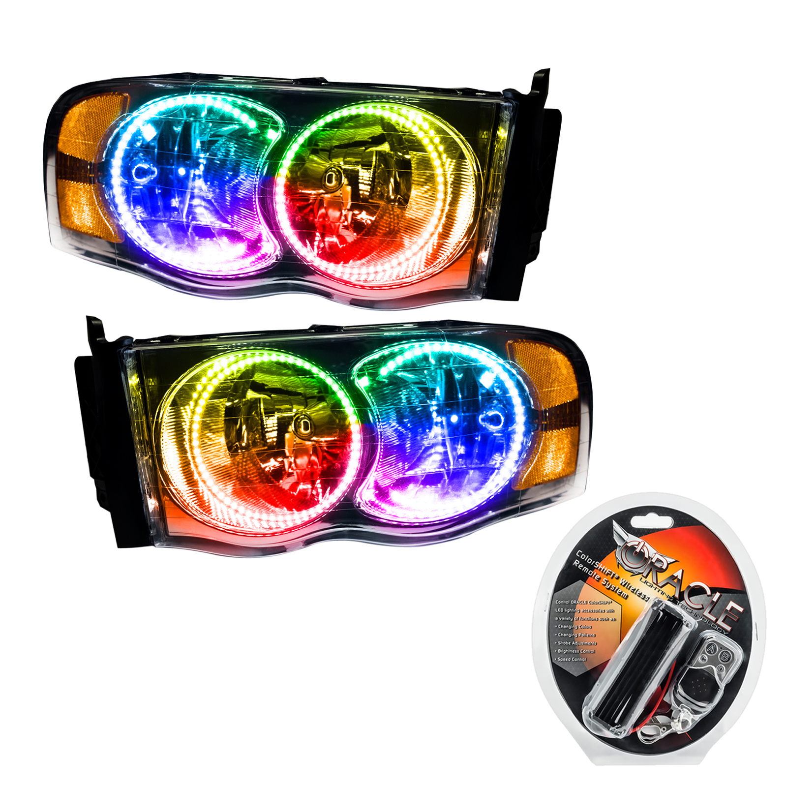 ORACLE Lighting 7164-330 - 02-05 Dodge Ram SMD HL - ColorSHIFT ORACLE Lighting 7164-330 - 02-05 Dodge Ram SMD HL - ColorSHIFT