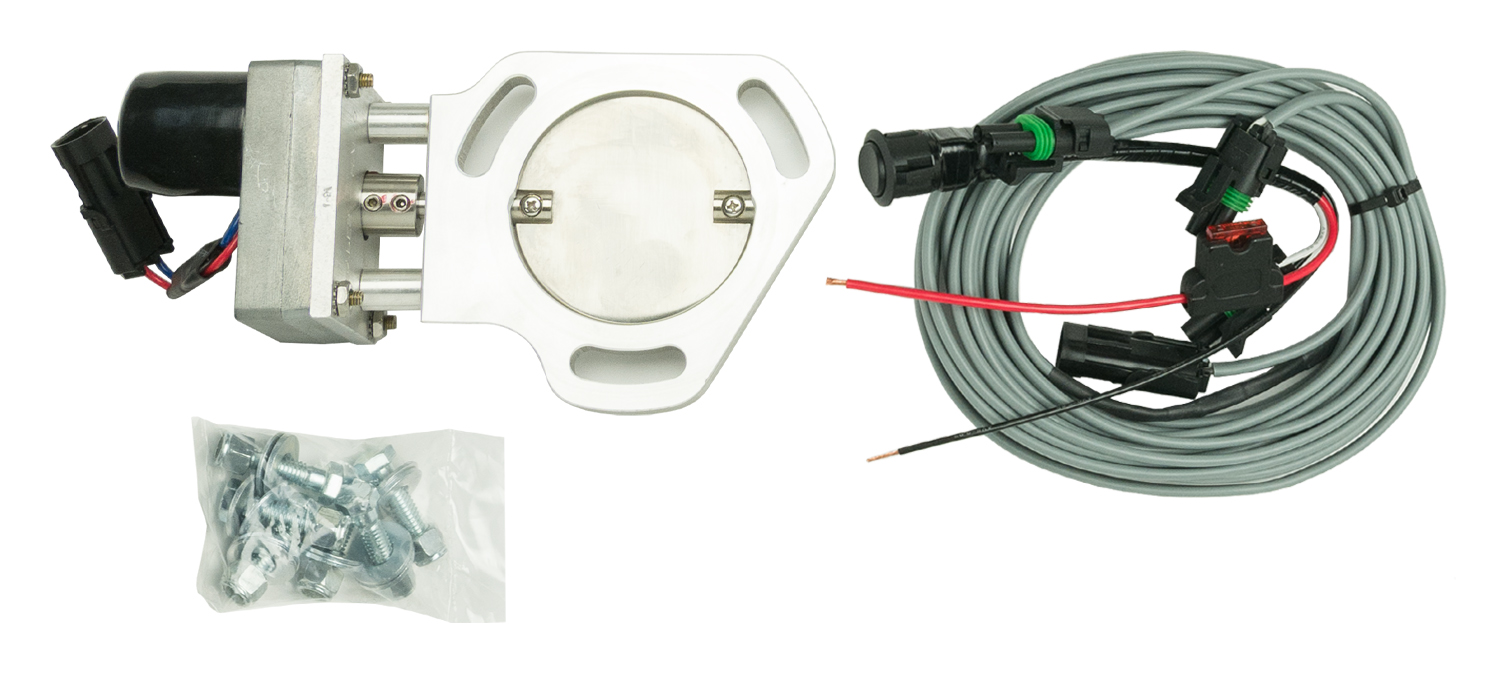 Pypes HVE11 - Exhaust Electric Dump Cutout Natural Finish Hardware Incl Aluminum And 304 Stainless Steel Material  Exhaust