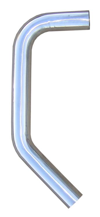Pypes PVM4590-25 - Mandrel Bend Pipe 2.5 in 45/90 Degree Hardware Not Incl Natural 304 Stainless Steel  Exhaust