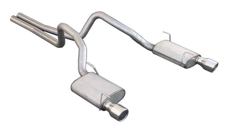 Pypes SFM62V - Cat Back Exhaust System 05-10 Mustang V8 Split Rear Dual Exit 2.5 in Intermediate Pipe And Tailpipe Violator Muffler/Hardware/4 in Polished Tips Incl Natural 409 Stainless Steel Exhaust Pypes SFM62V - Cat Back Exhaust System 05-10 Mustang V8 Split Rear Dual Exit 2.5 in Intermediate Pipe And Tailpipe Violator Muffler/Hardware/4 in Polished Tips Incl Natural 409 Stainless Steel Exhaust